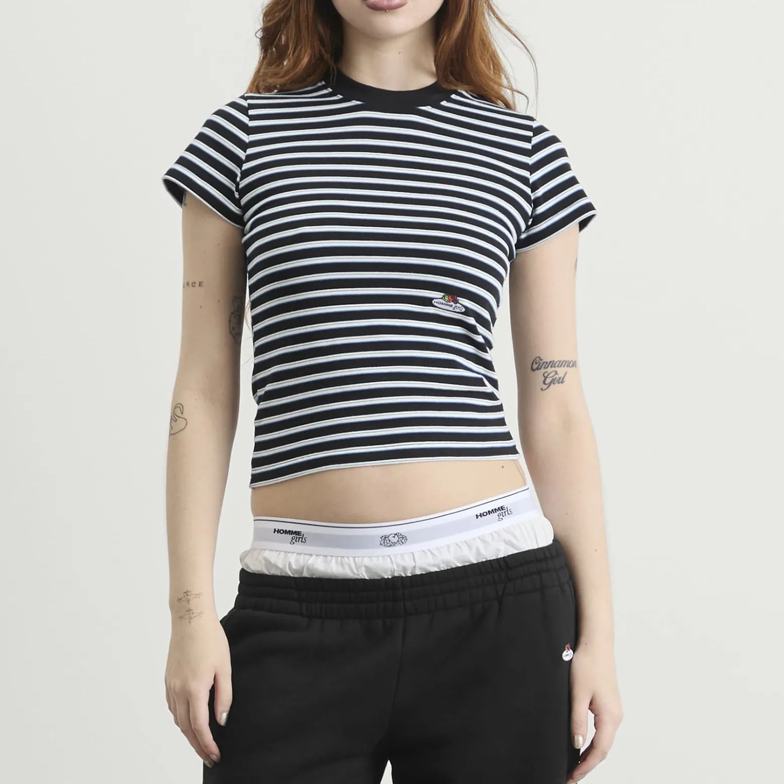 Hommegirls x Fruit of the Loom Striped Baby T-Shirt