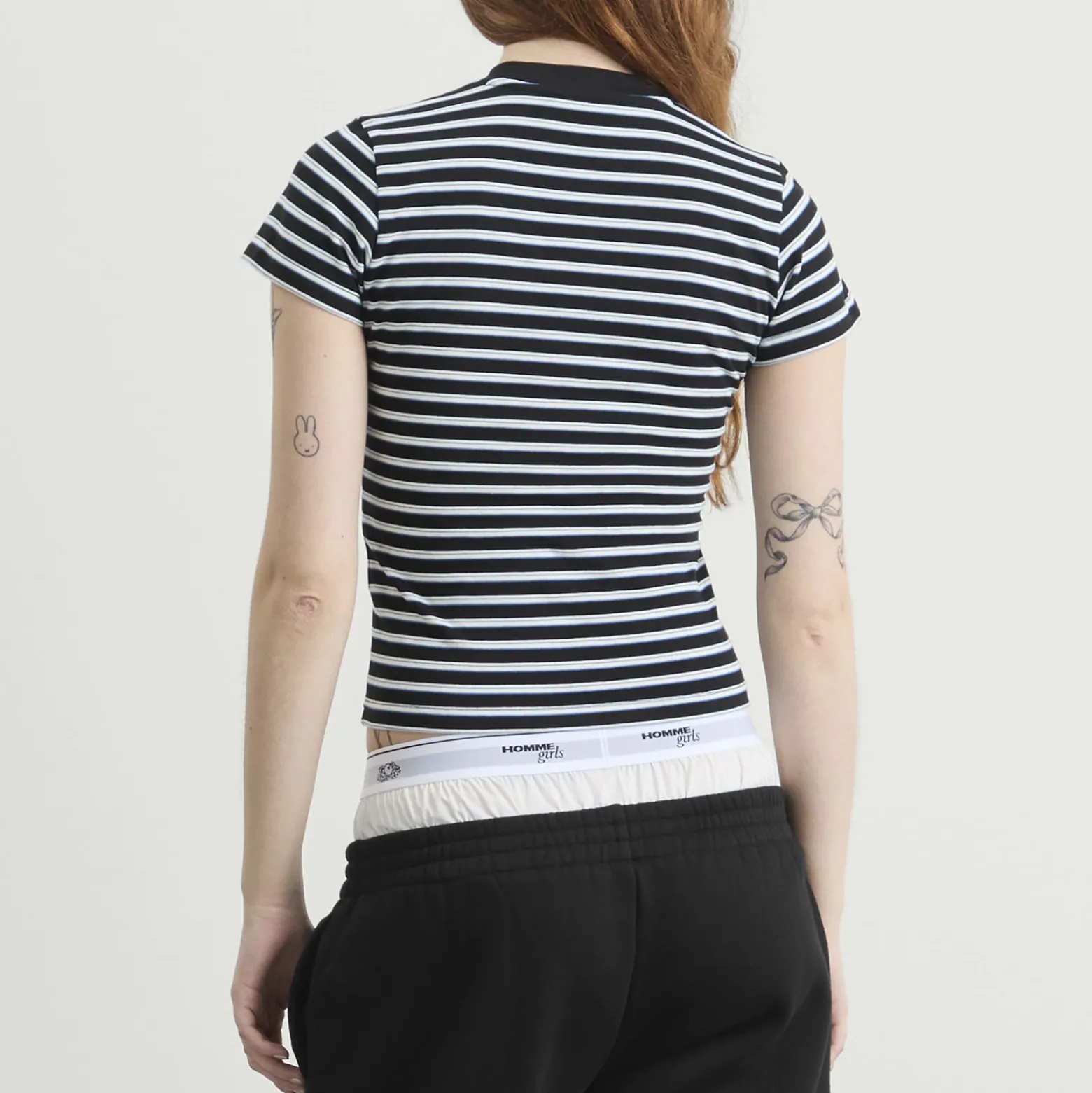 Hommegirls x Fruit of the Loom Striped Baby T-Shirt