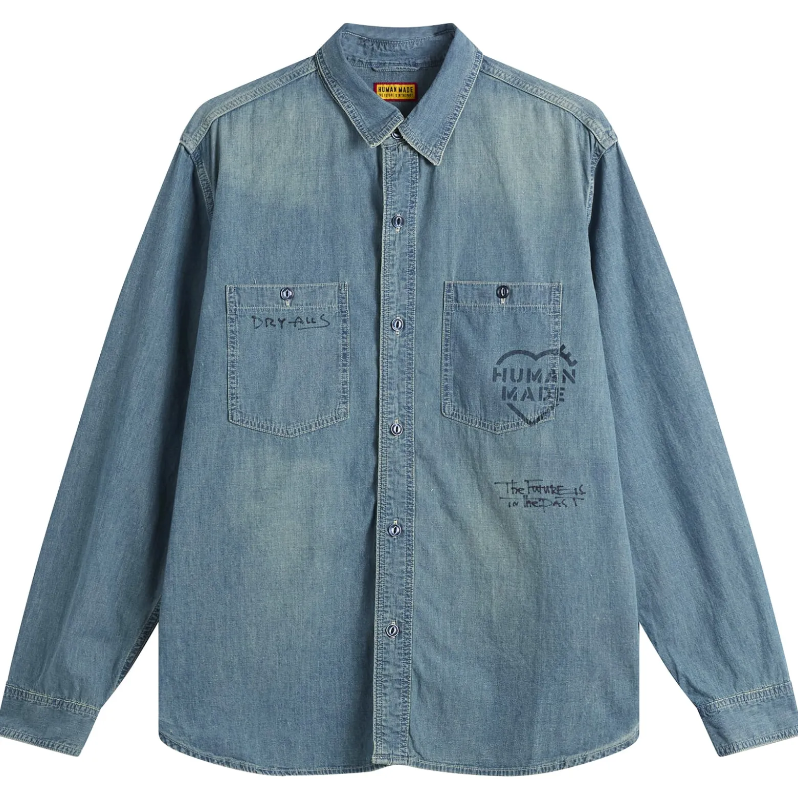 Human Made Stencil Military Chambray Shirt