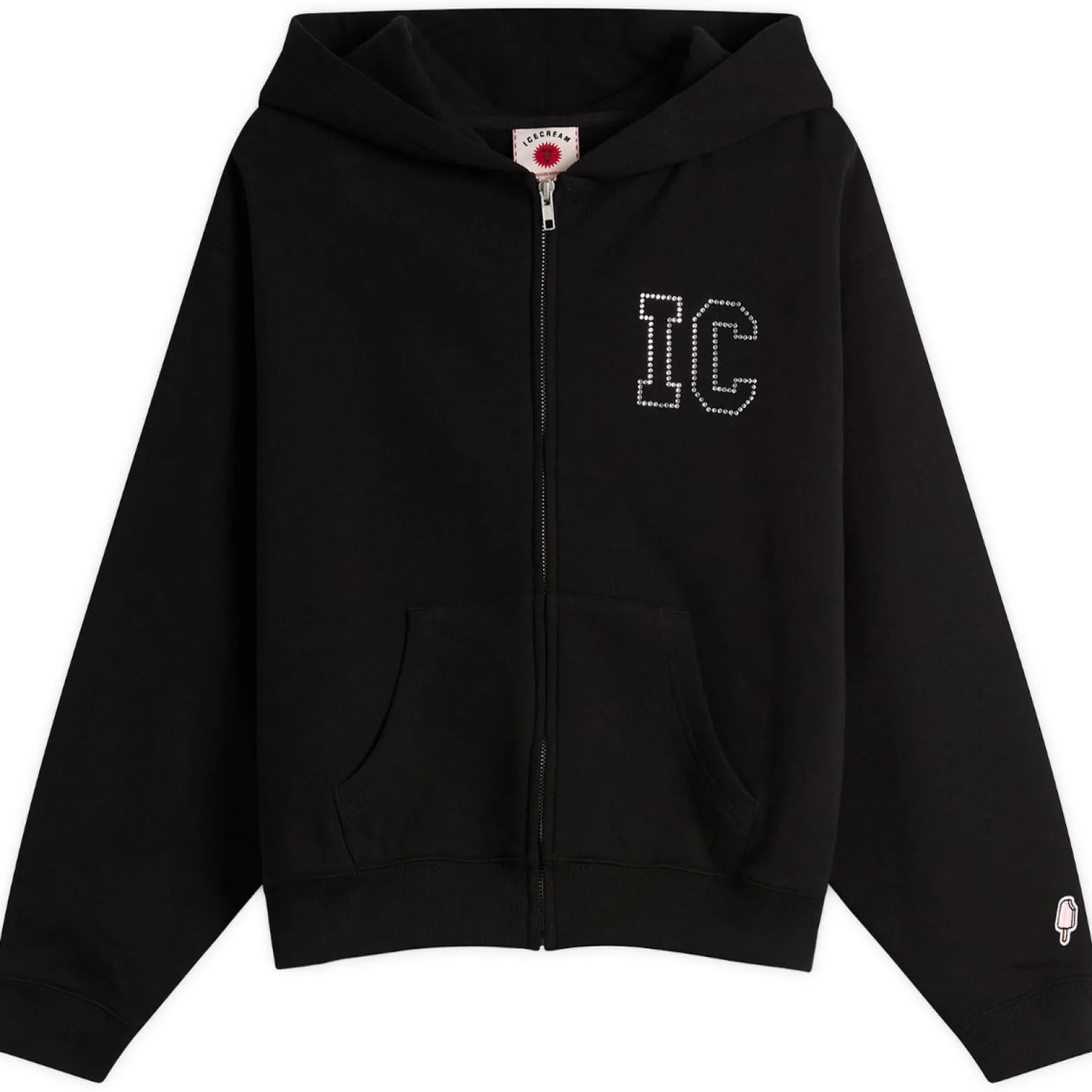 ICECREAM Crystal Zip Through Hoodie
