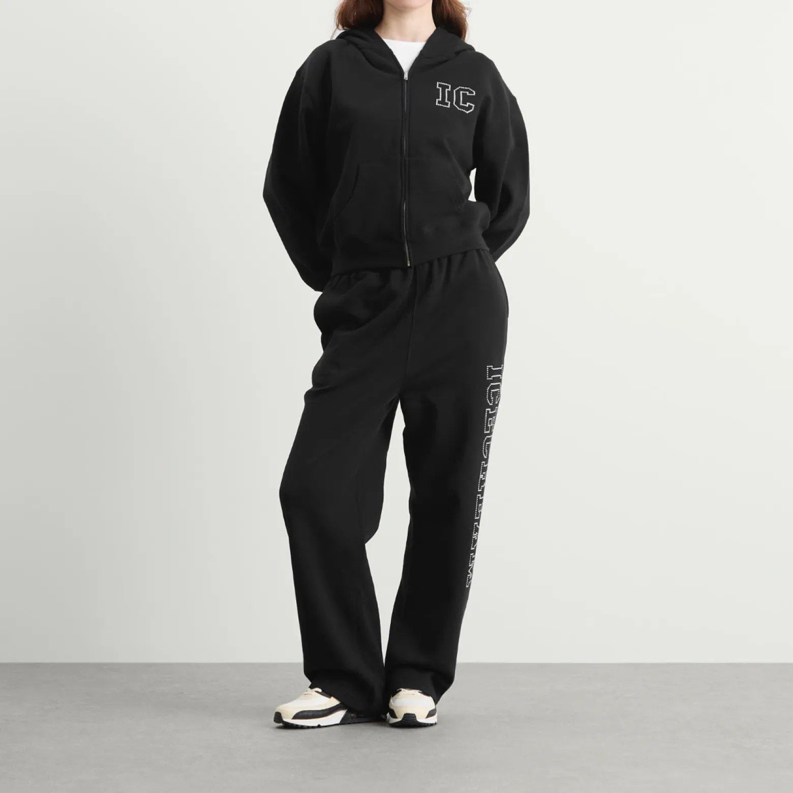 ICECREAM Crystal Zip Through Hoodie