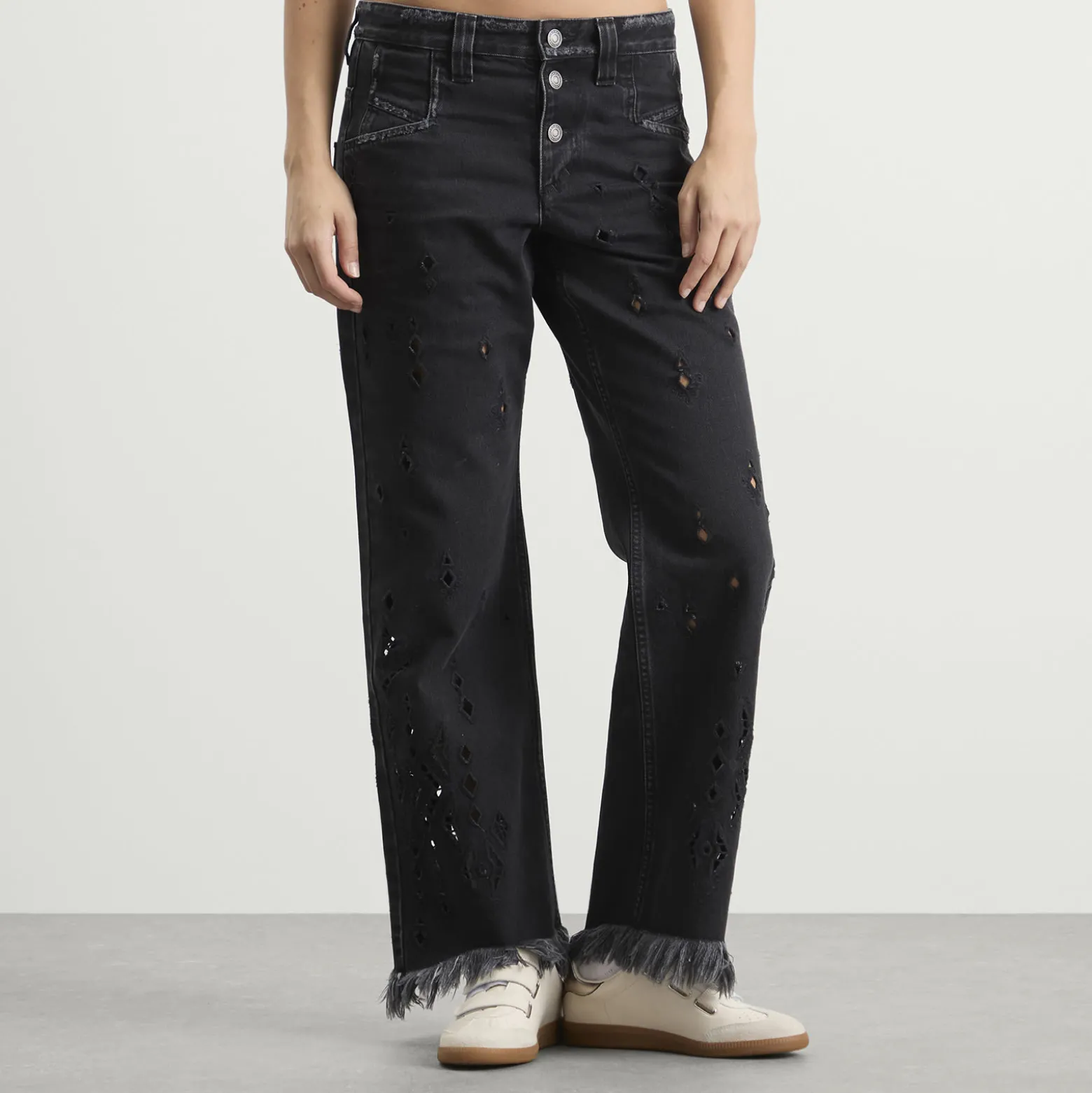 Isabel Marant Amia Embroidered Jeans