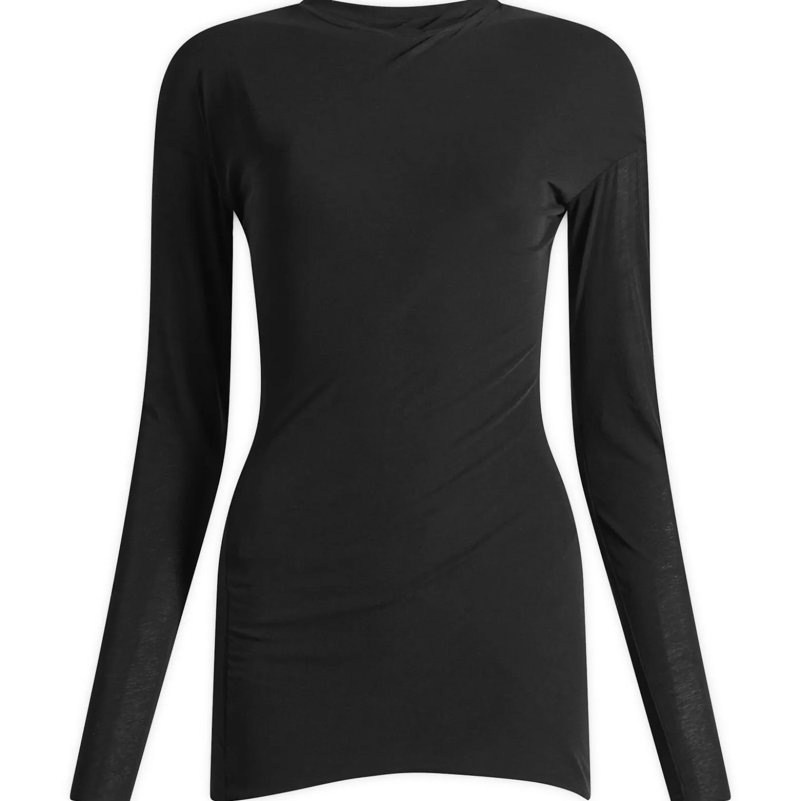 Jil Sander Double Layer Twisted Long Sleeve Top