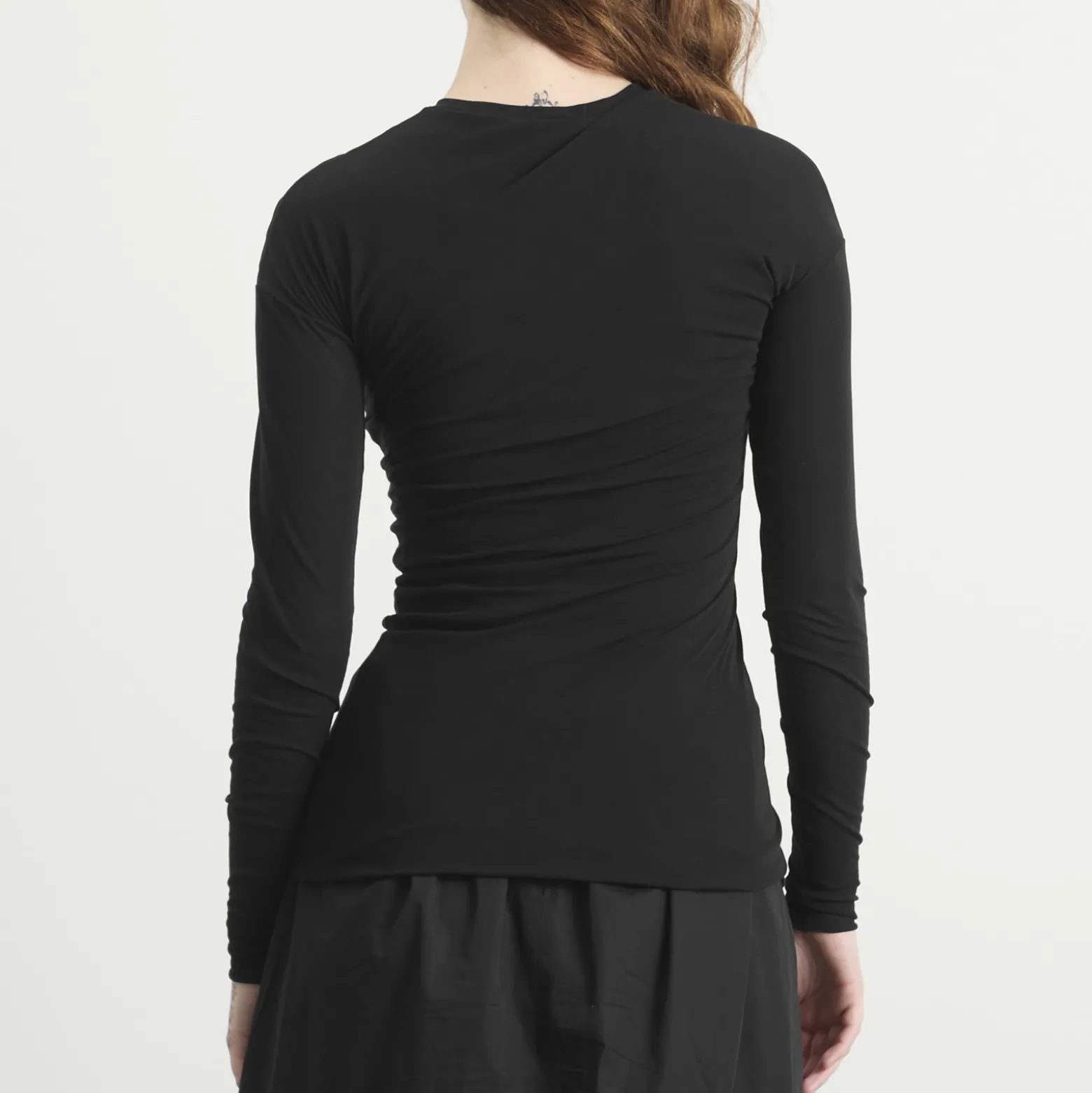 Jil Sander Double Layer Twisted Long Sleeve Top