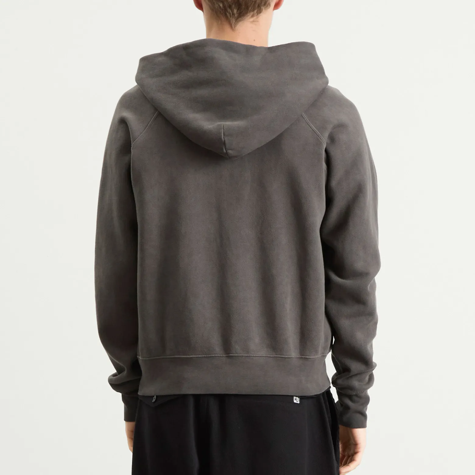 Les Tien Heavyweight Raglan Oil Washed Zip Hoodie