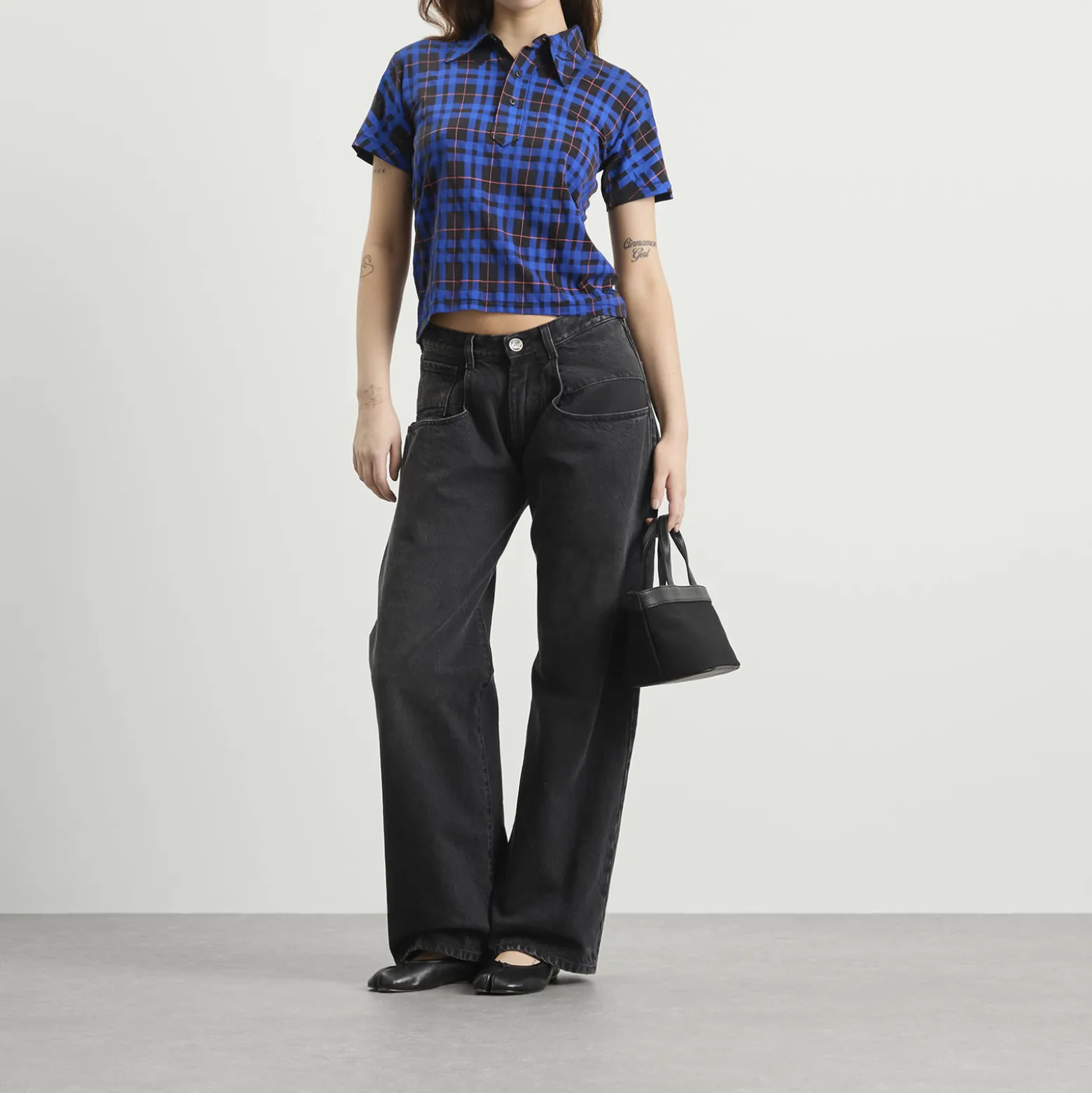 Maison Margiela Check Polo Top