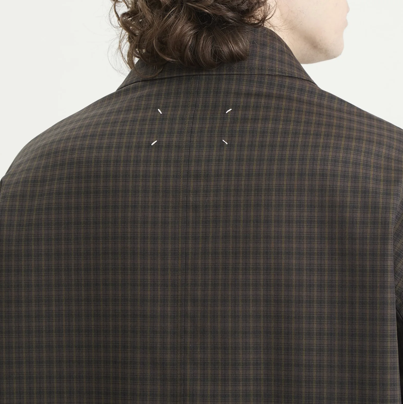 Maison Margiela Check Reversible Coat
