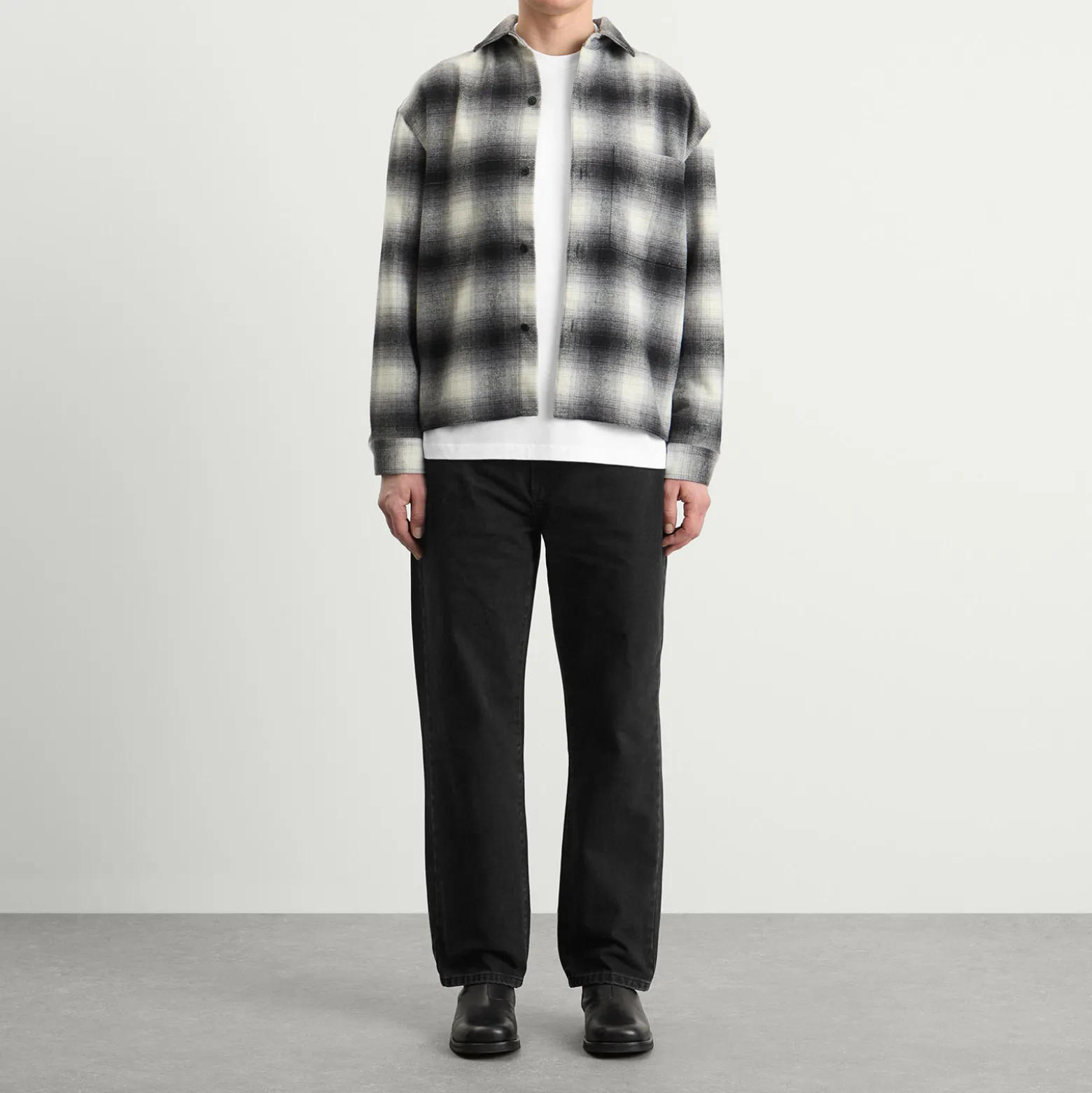 MKI Wool Check Box Shirt