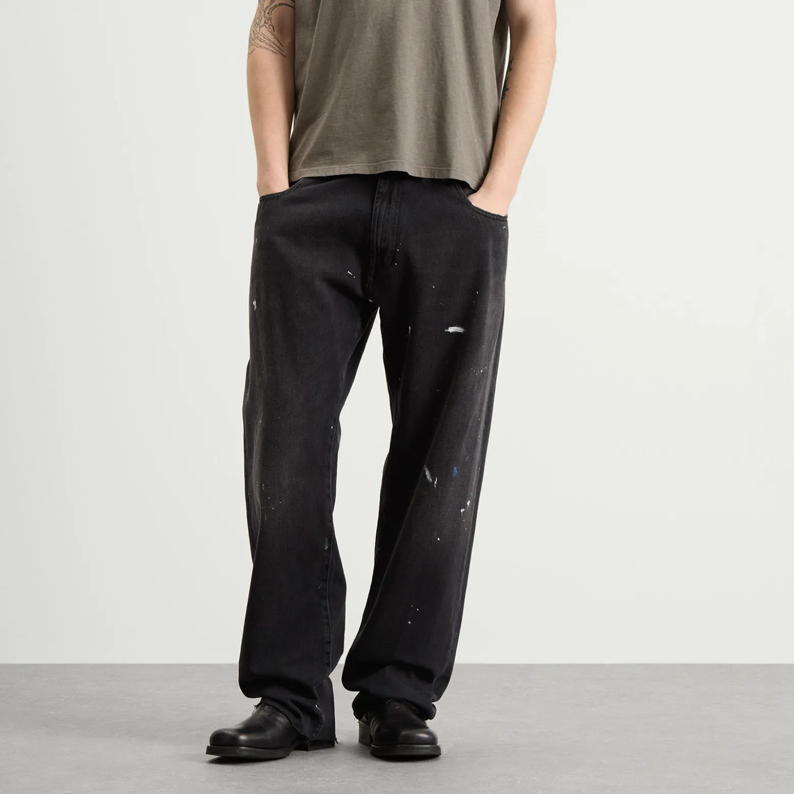 MM6 Maison Margiela Relaxed Straight Leg Elasticated Jeans