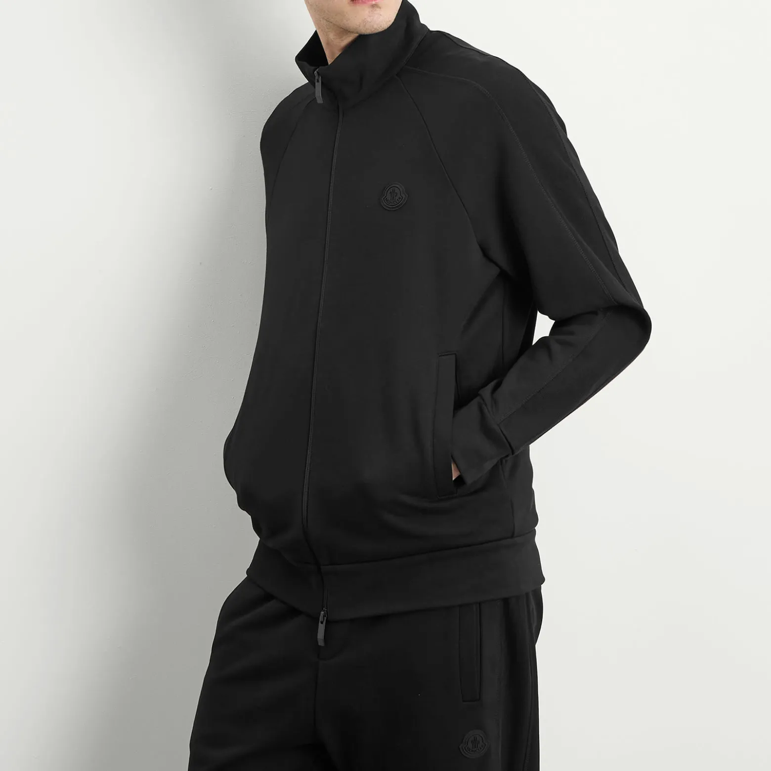 Moncler Cotton Fleece Zip Up Jacket