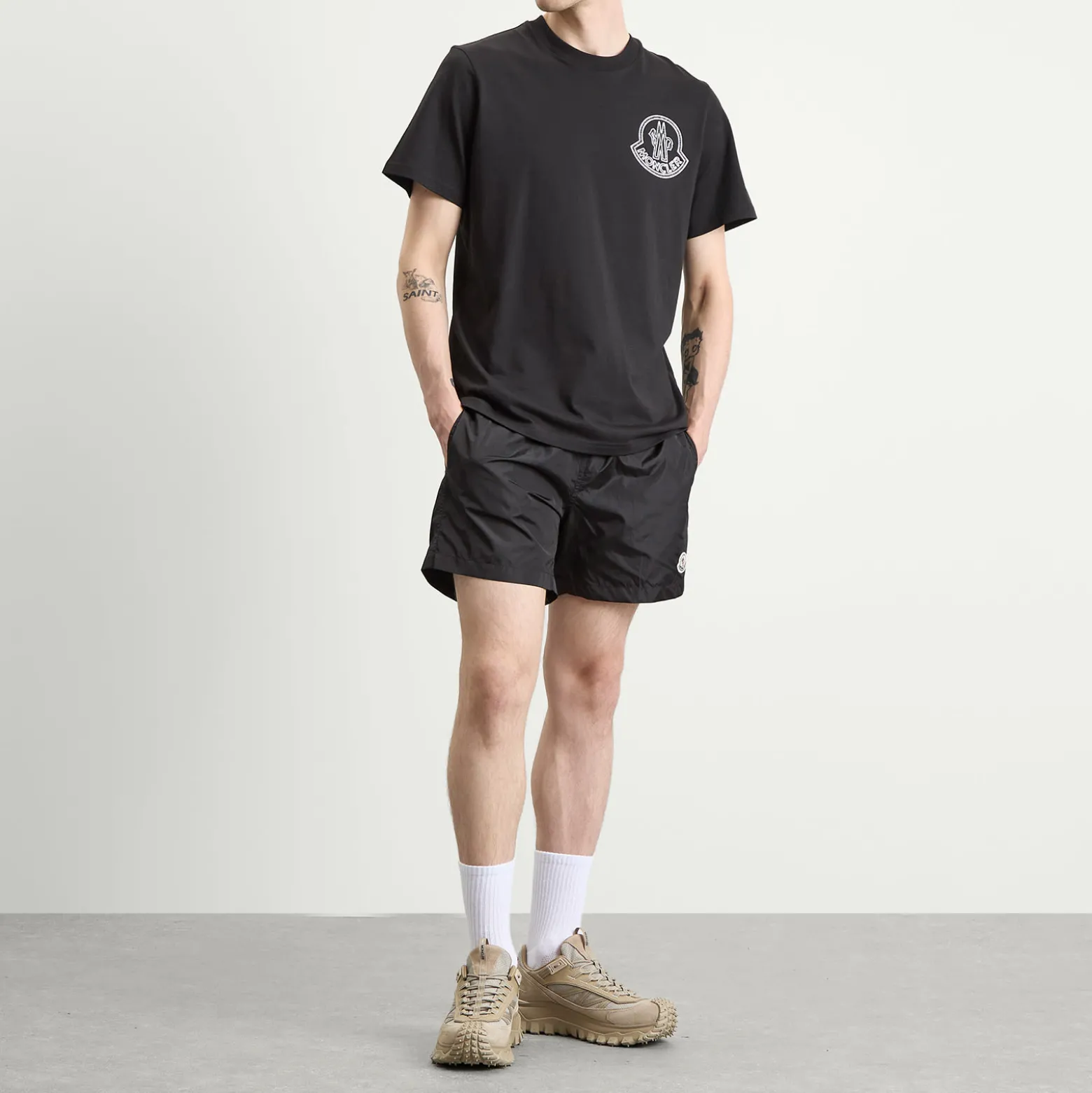 Moncler Logo Swim Shorts