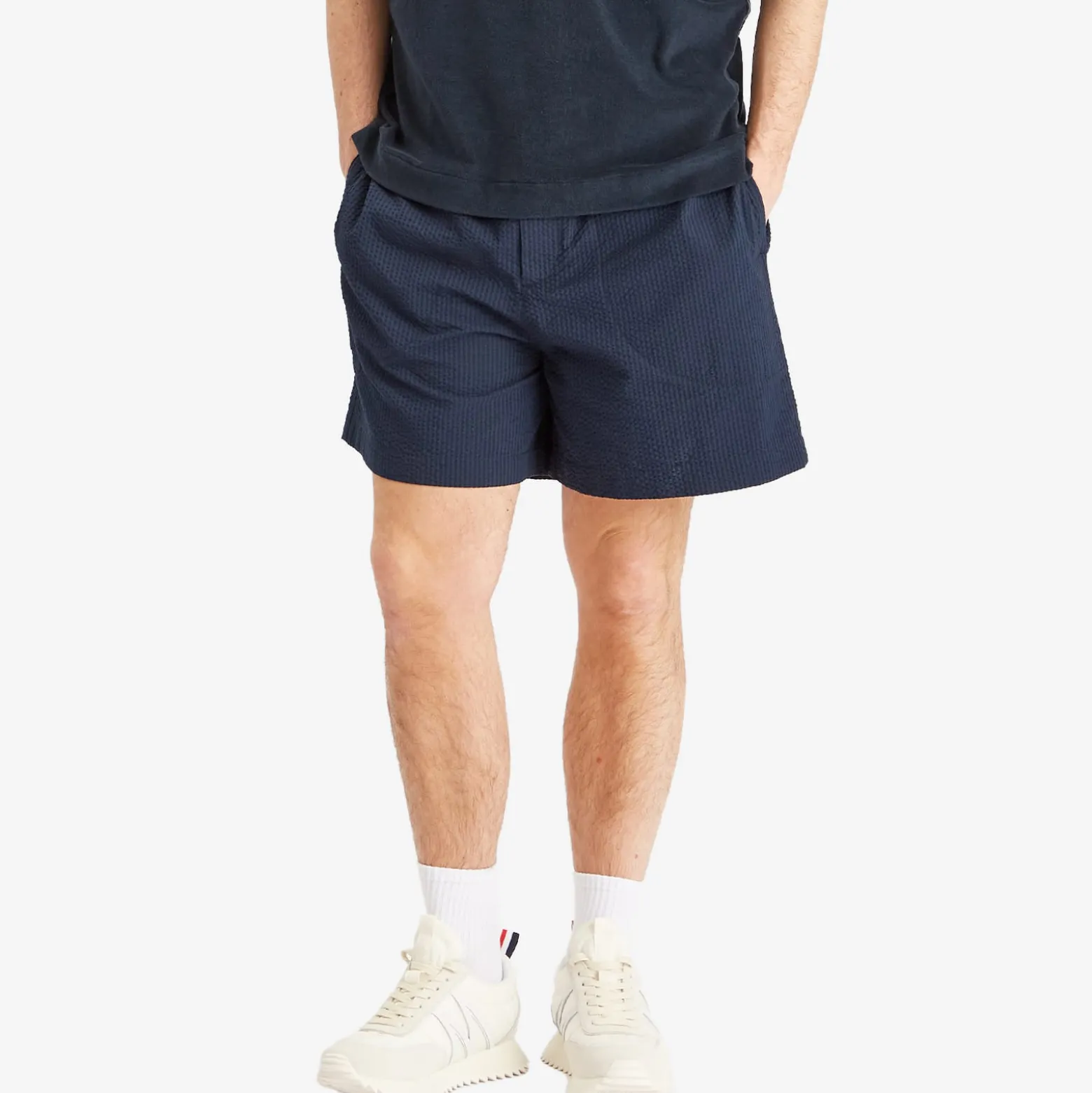 Moncler Technical Seersucker Shorts