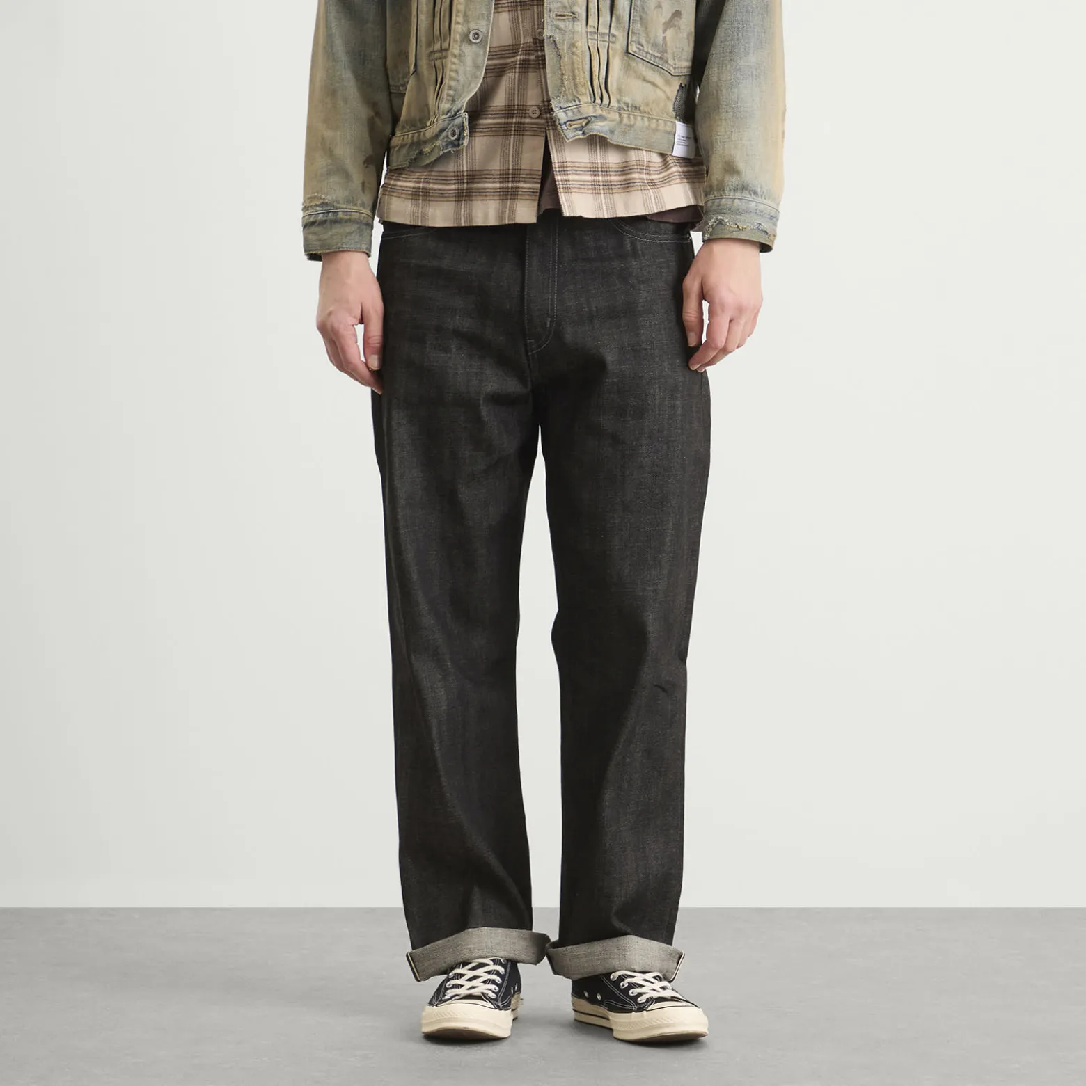 Neighborhood Straight Leg Rigid Selvedge Denim Jeans