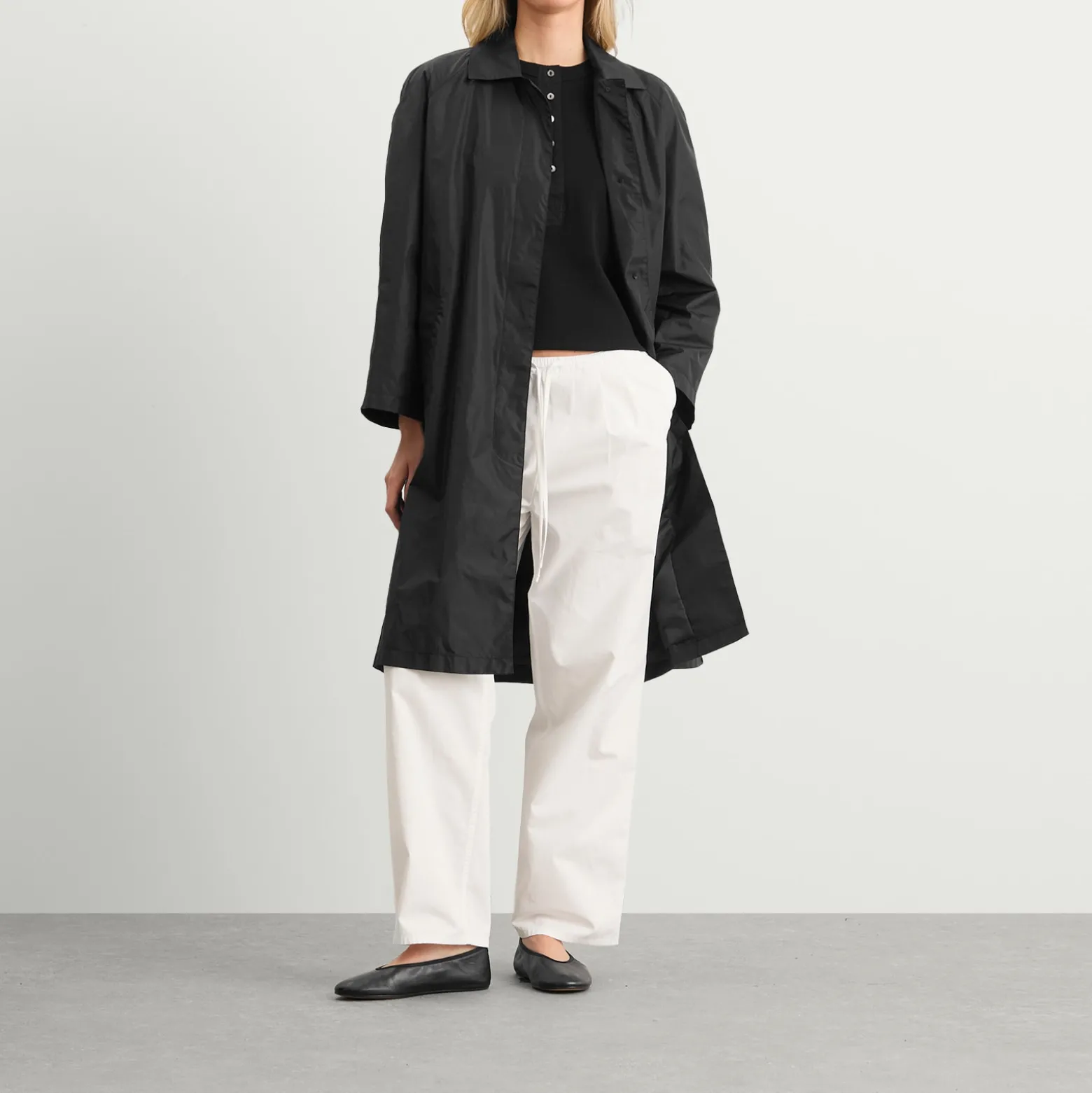 Nothing Written Urban Nylon Trench Coat