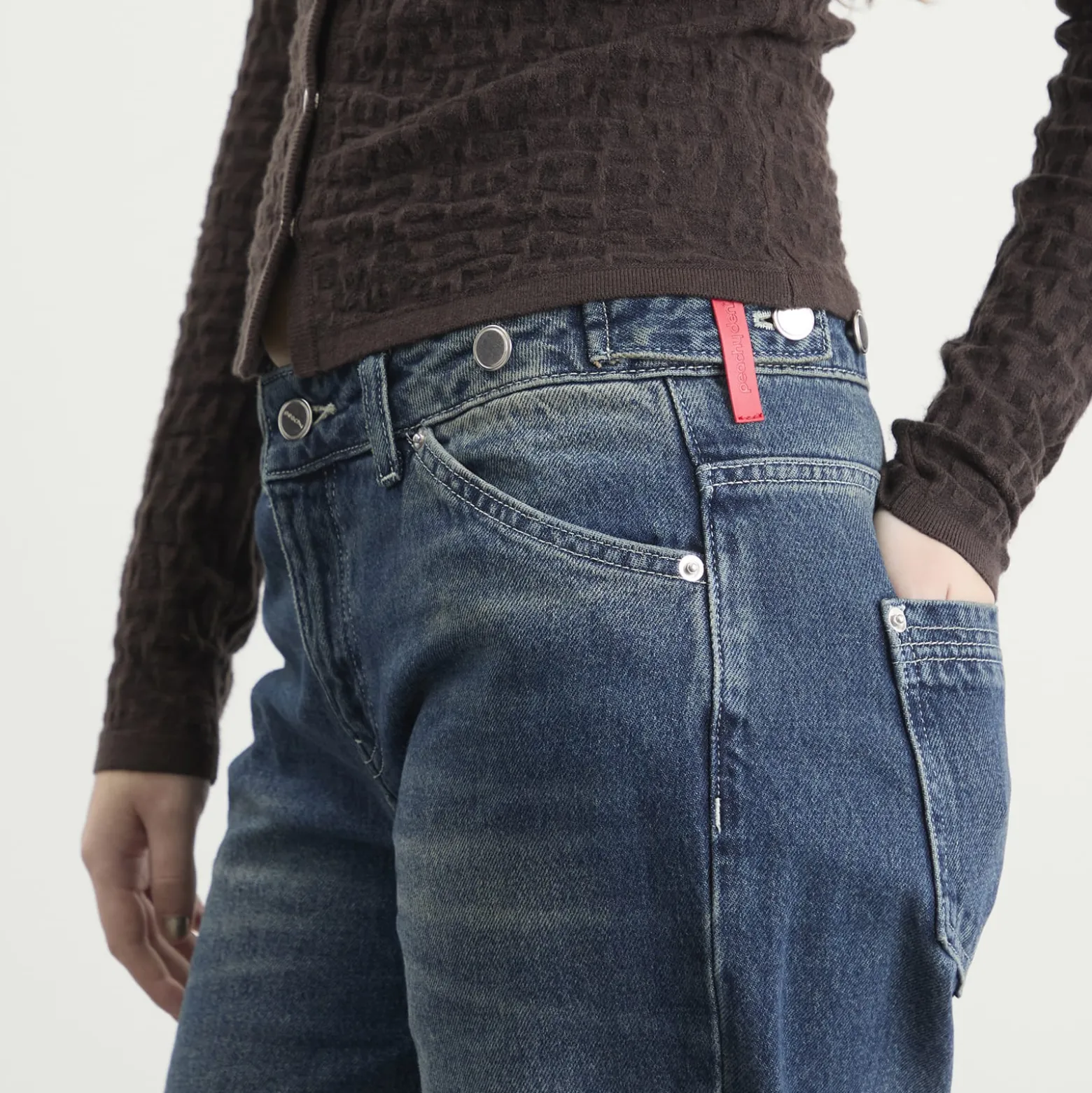 Peachy Den Goldie Wide Leg Jeans