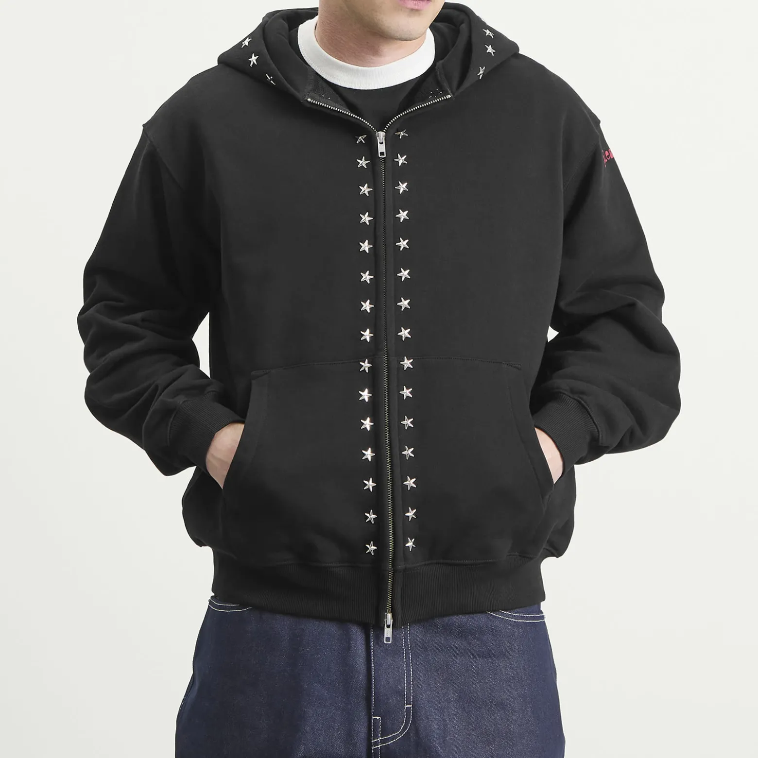 Pleasures x Zero Dane Studded Hoodie