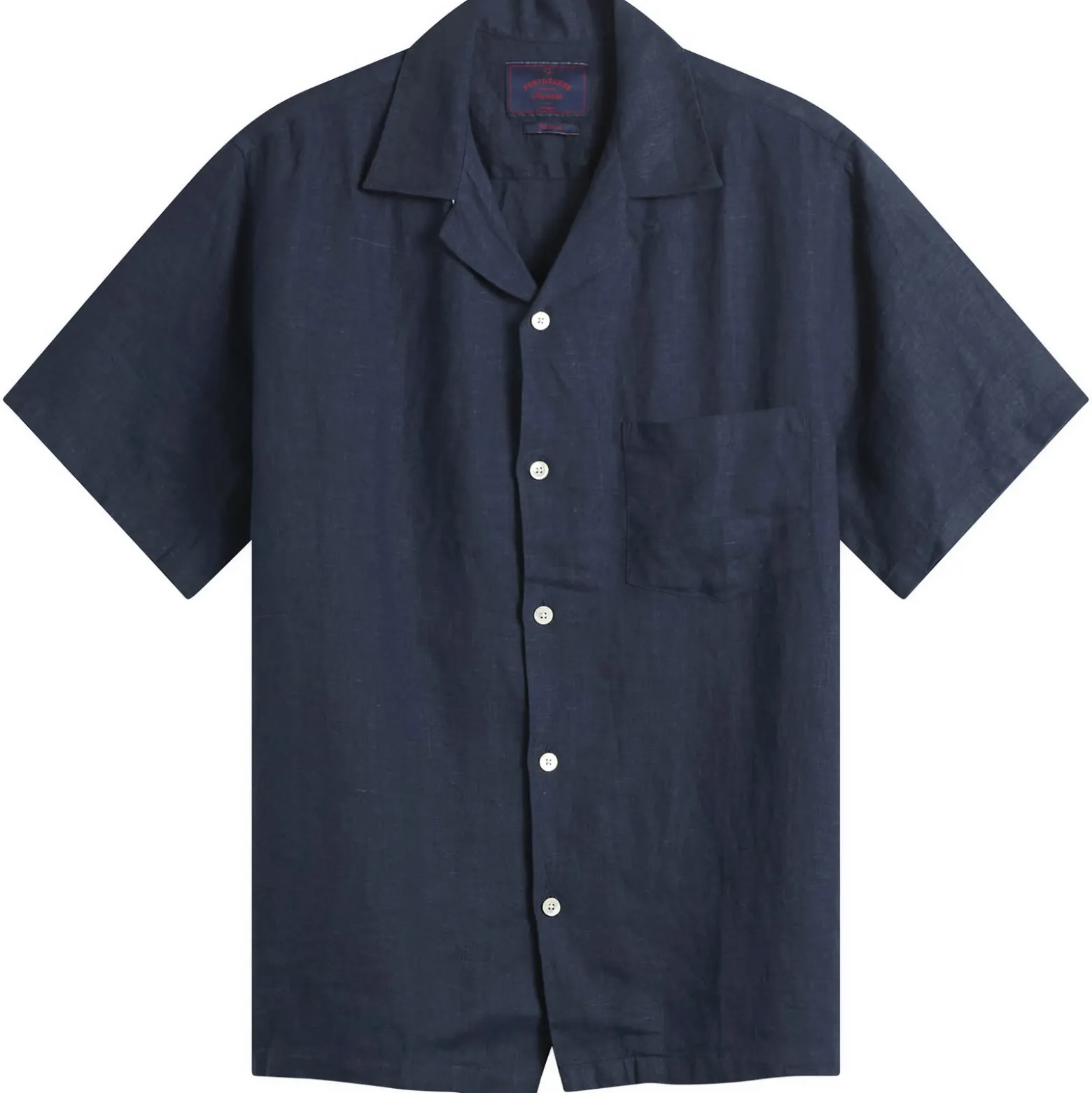Portuguese Flannel Linen Camp Collar Vacation Shirt