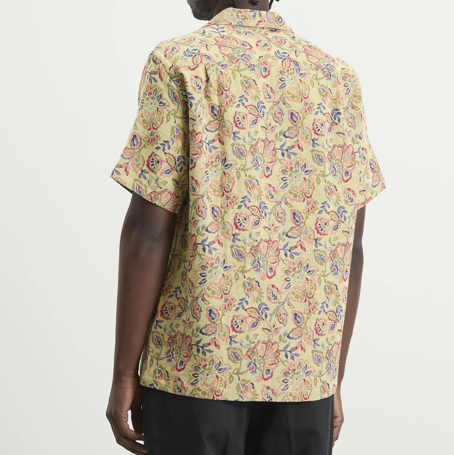 Portuguese Flannel Tapestry Flowers Vacation Shirt