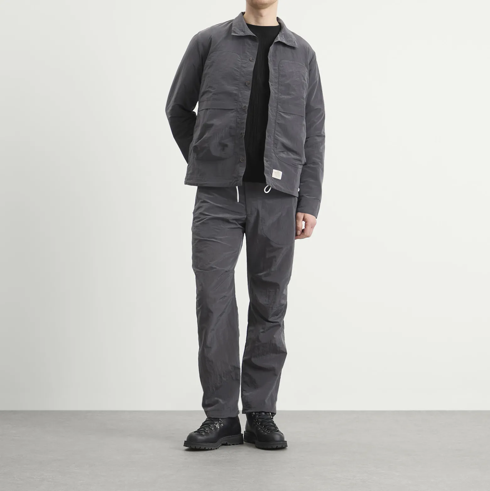 Ranra Epitome Shiny Nylon Overshirt