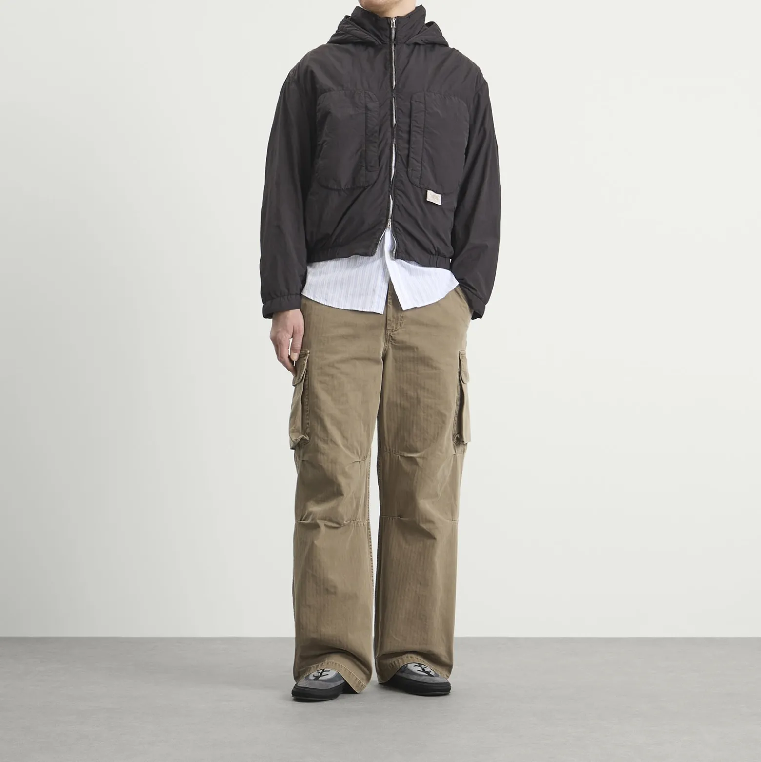Ranra Purs Padded Nylon Hoodie Jacket