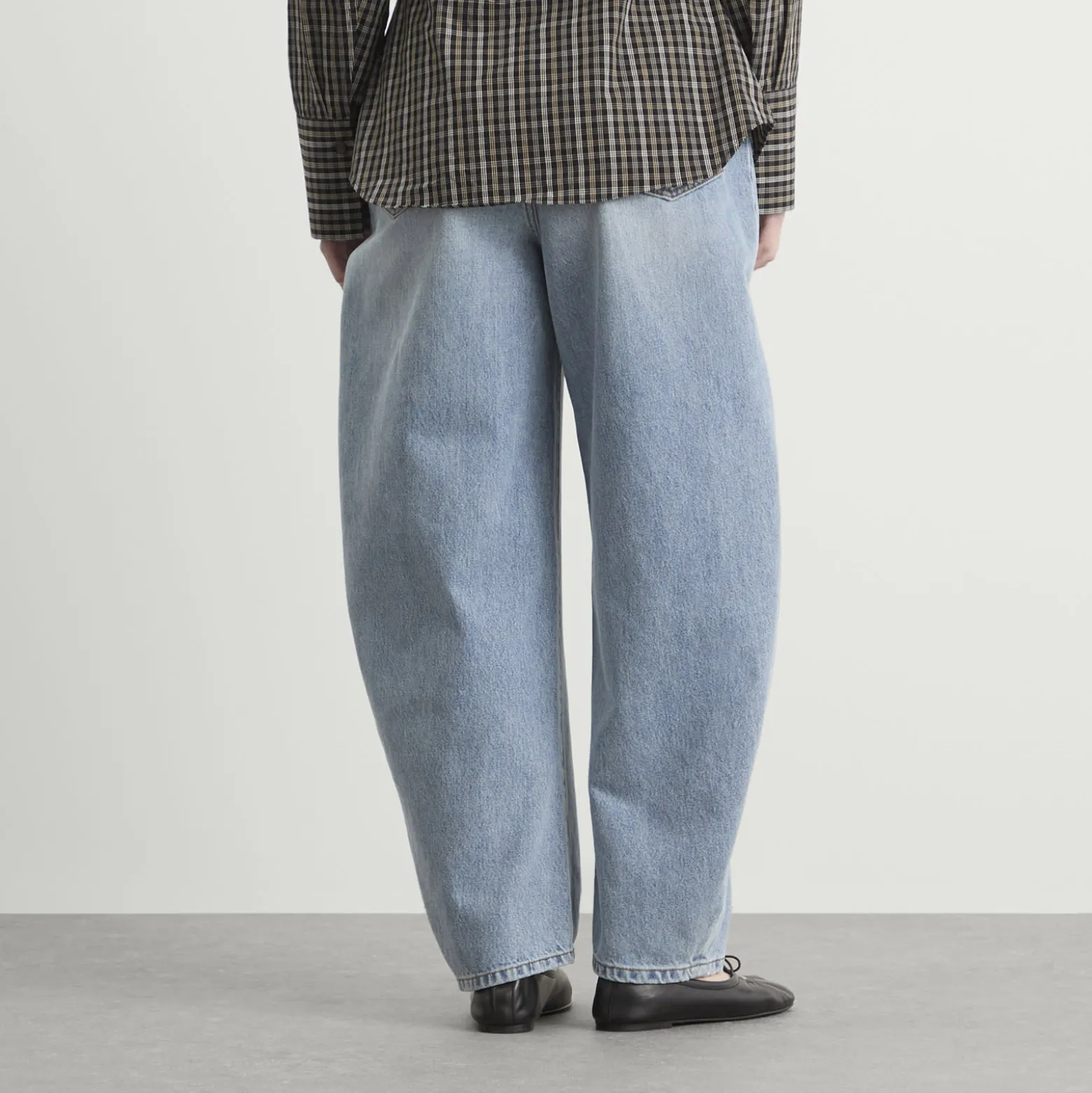 Róhe High-Waist Sculptural Denim Jeans