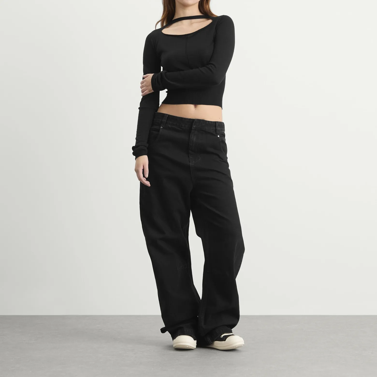 Rick Owens Cropped Pullover Top