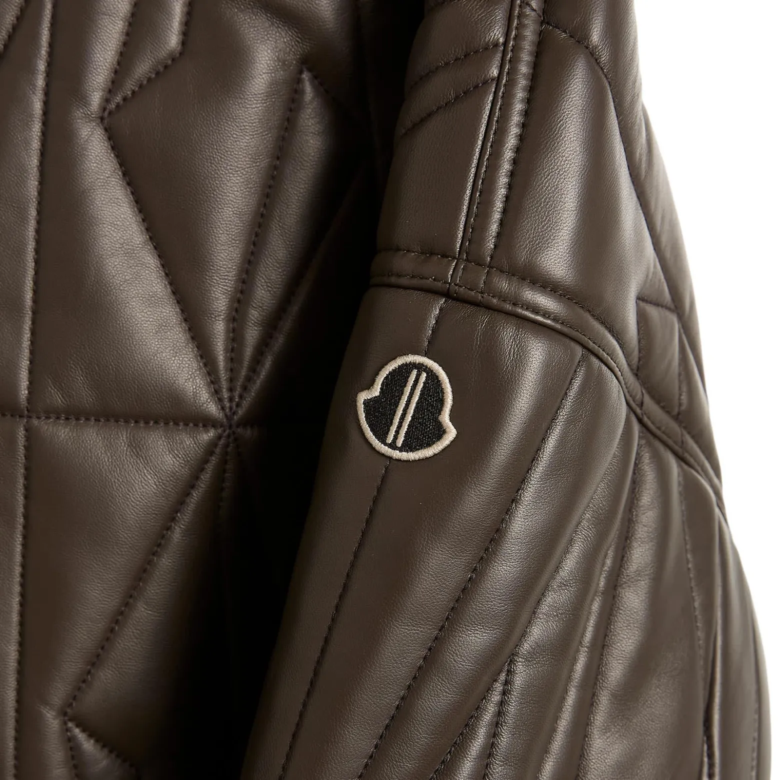 Rick Owens x Moncler Geocamo Cropped Leather Jacket