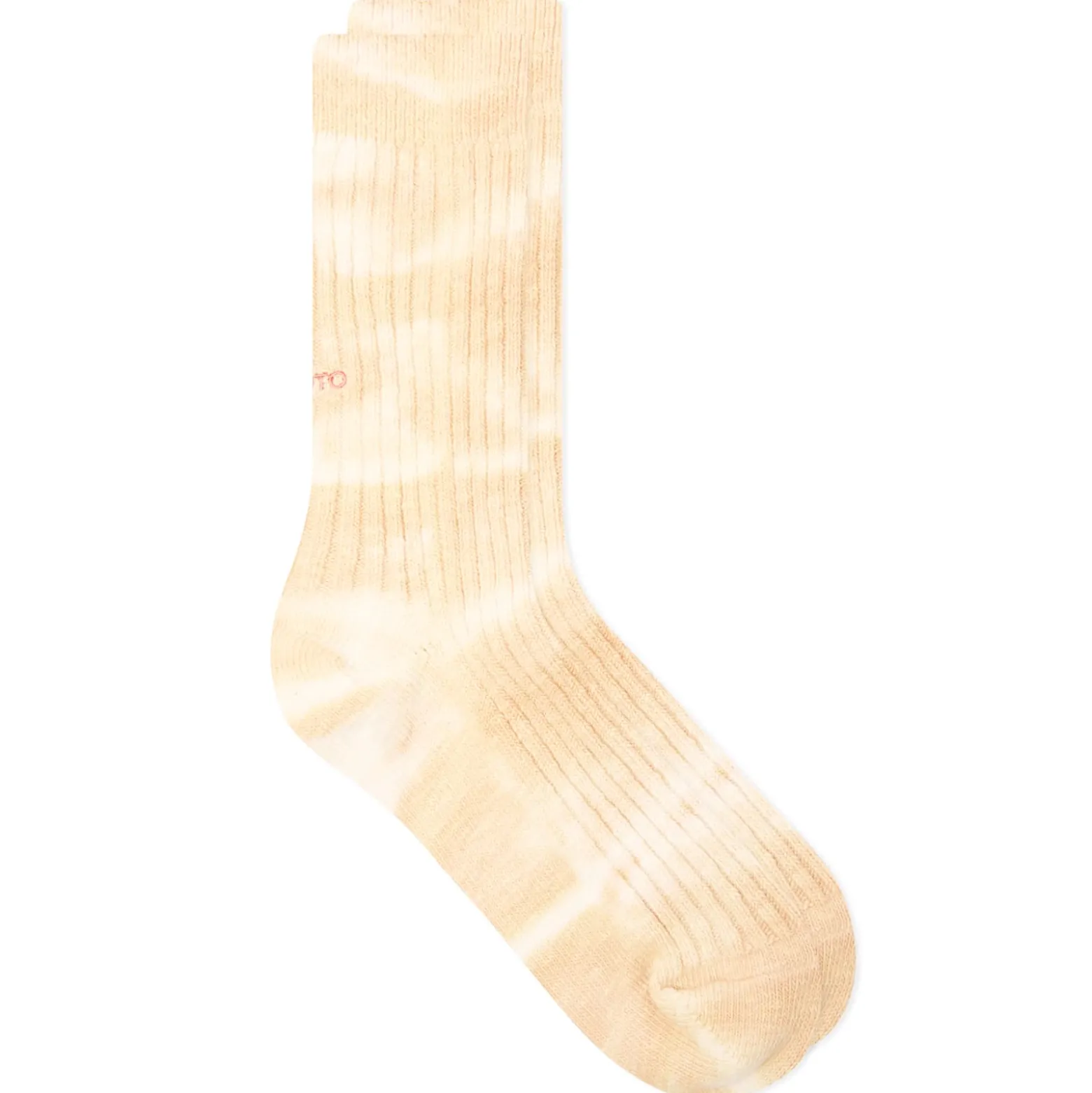 RoToTo Tie Dye Ribbed Crew Sock
