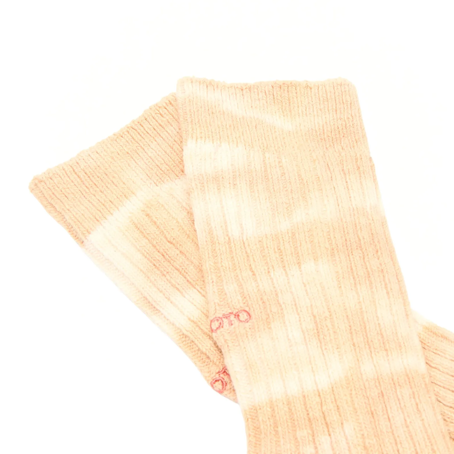 RoToTo Tie Dye Ribbed Crew Sock