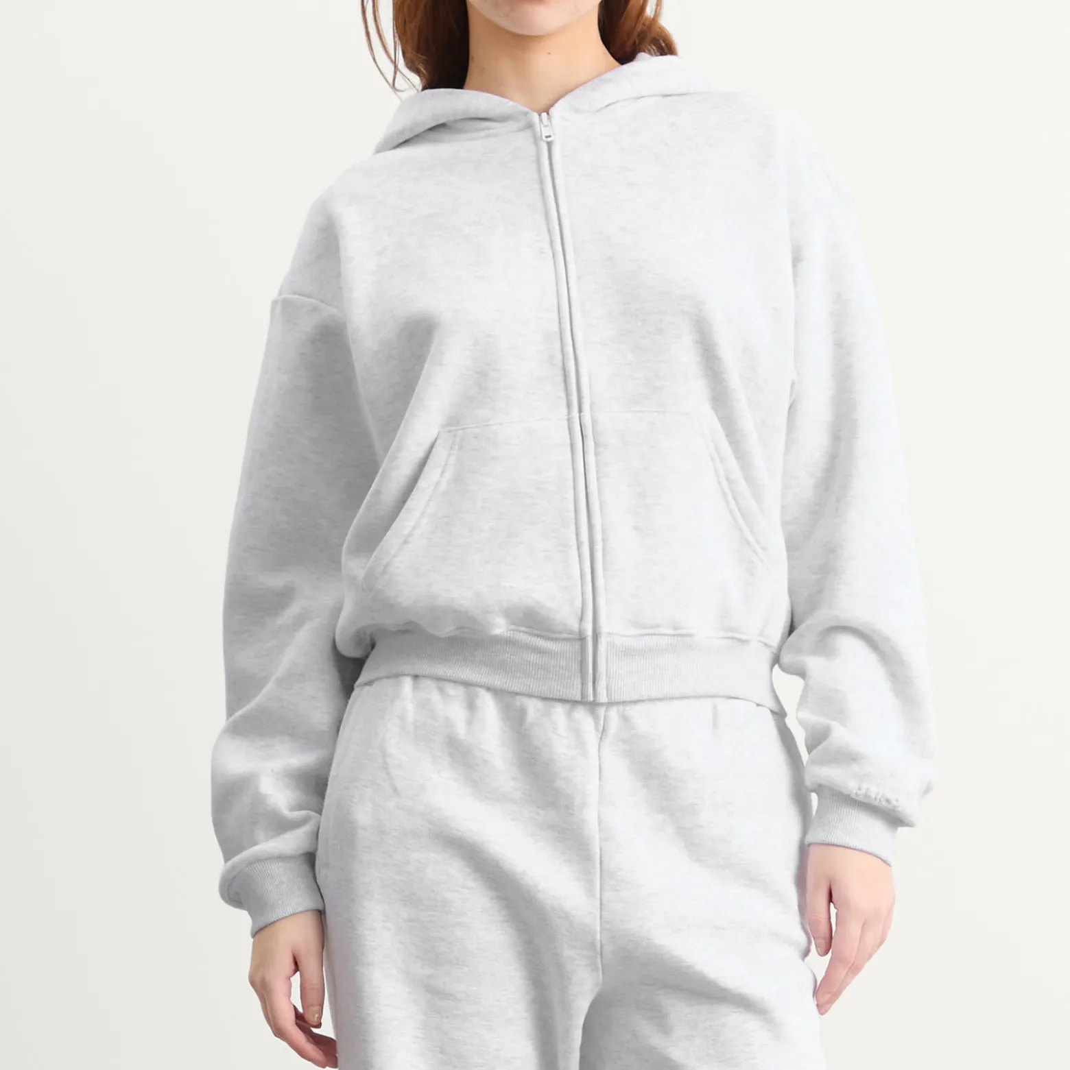 SKIMS Cotton Fleece Classic Zip Up Hoodie