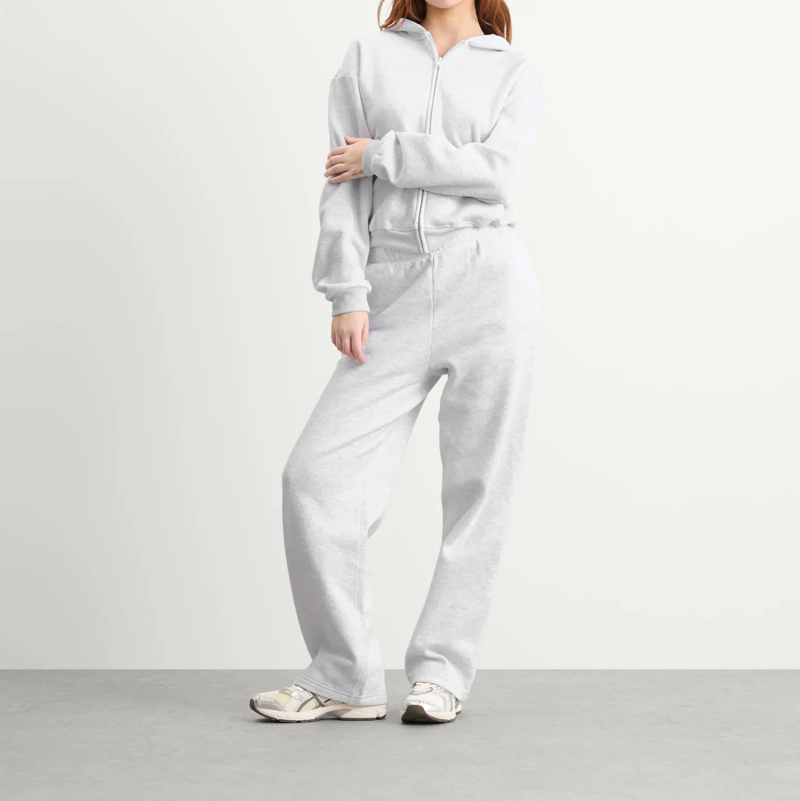 SKIMS Cotton Fleece Classic Zip Up Hoodie