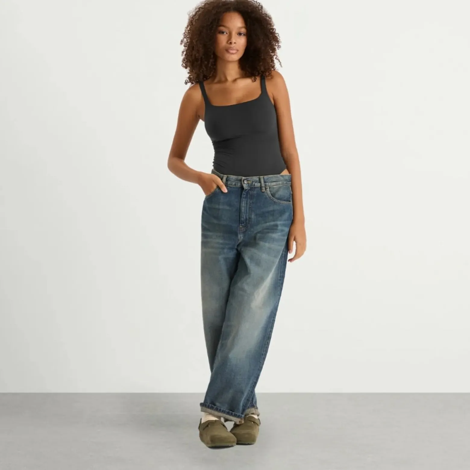 SKIMS Fits Everybody Square Neck Bodysuit