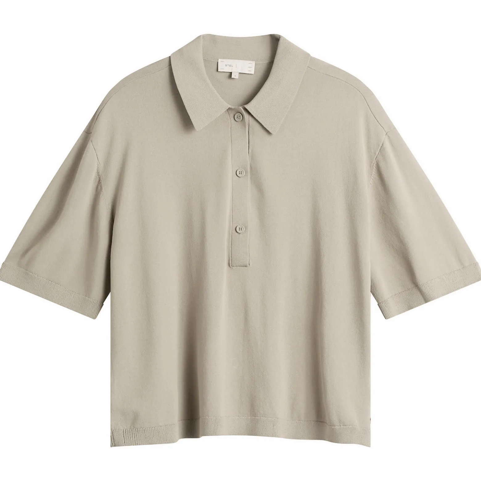 STEL knit polo top