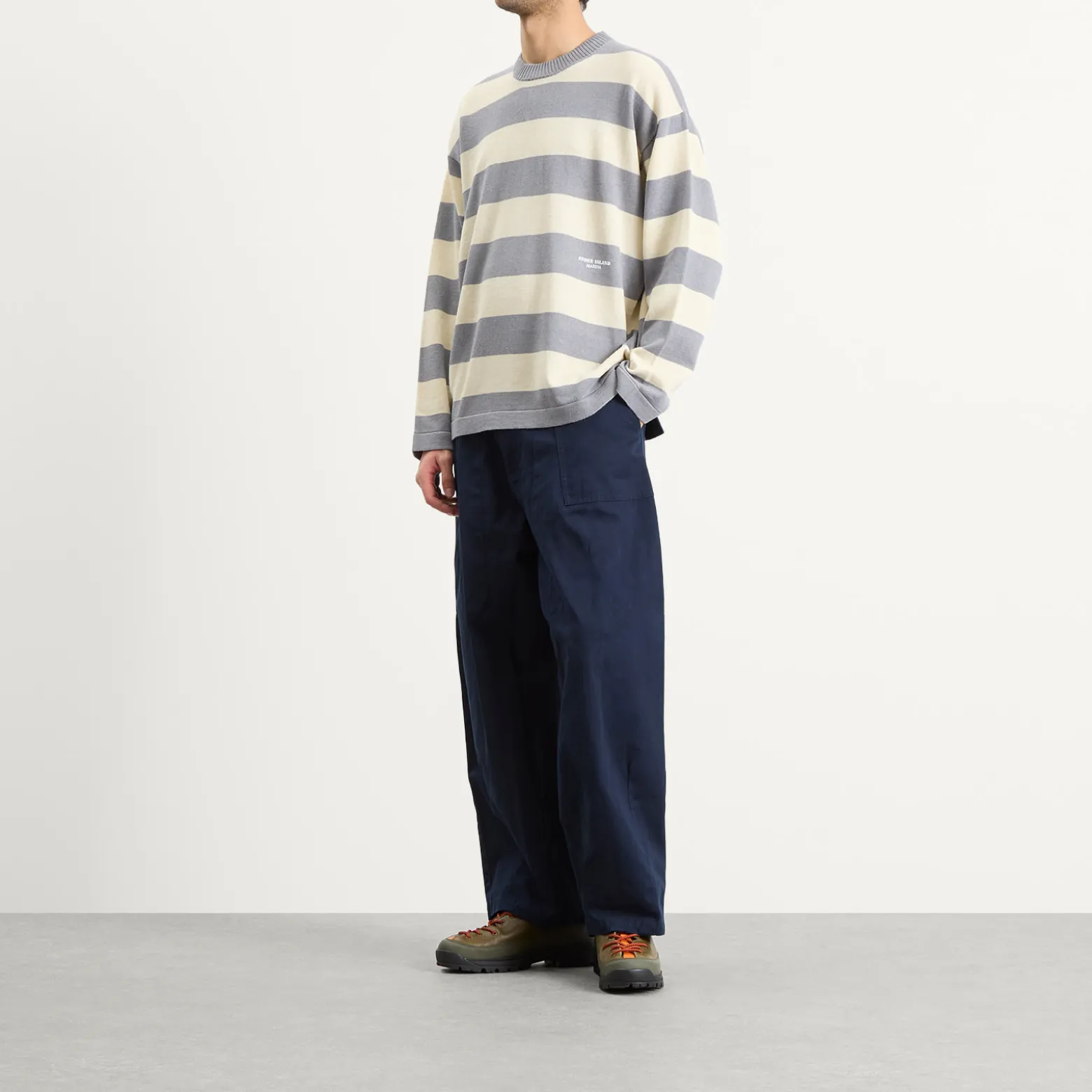 Stone Island Marina Striped Knit Jumper