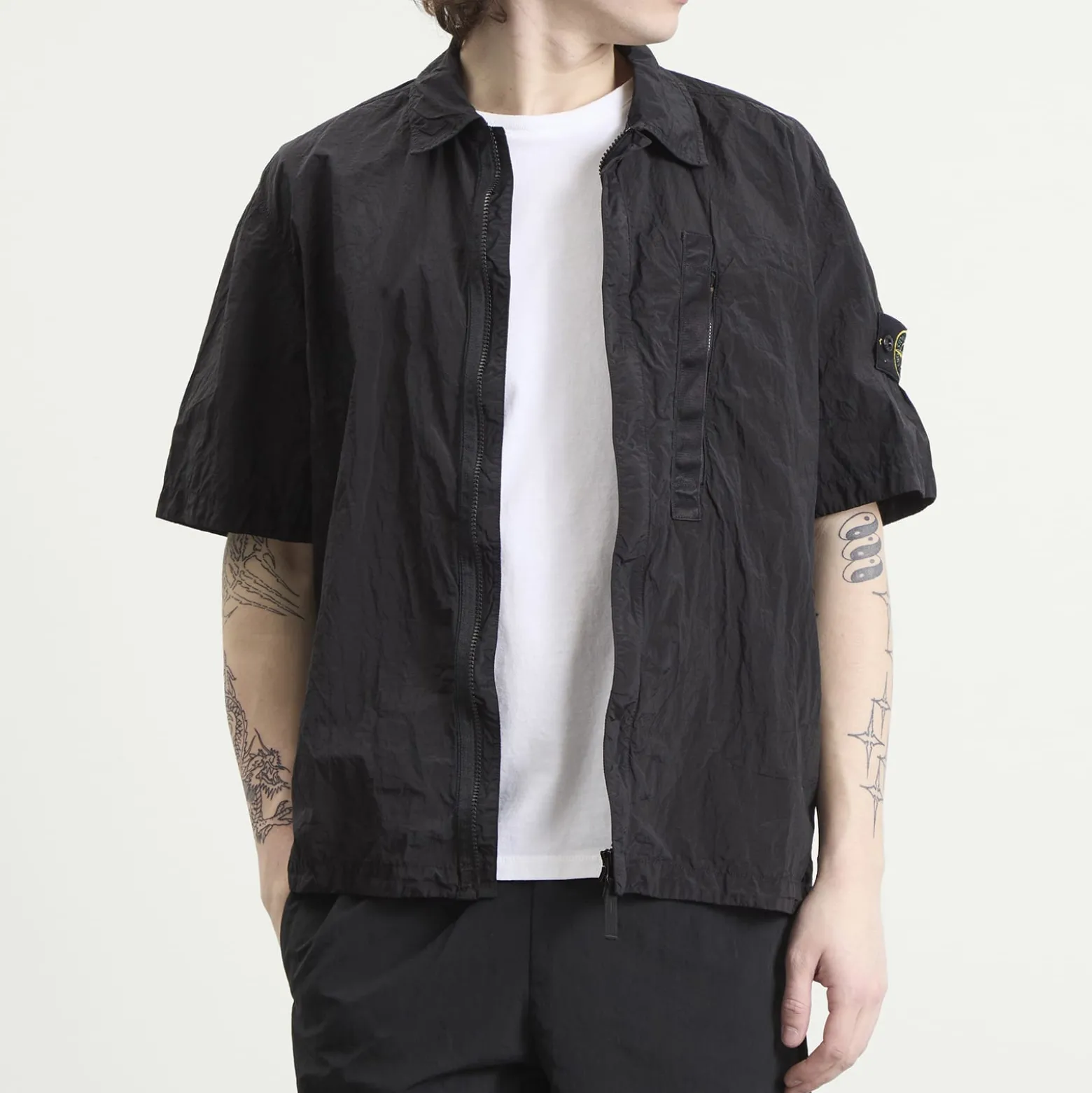 Stone Island Nylon Metal Short Sleeve Shirt