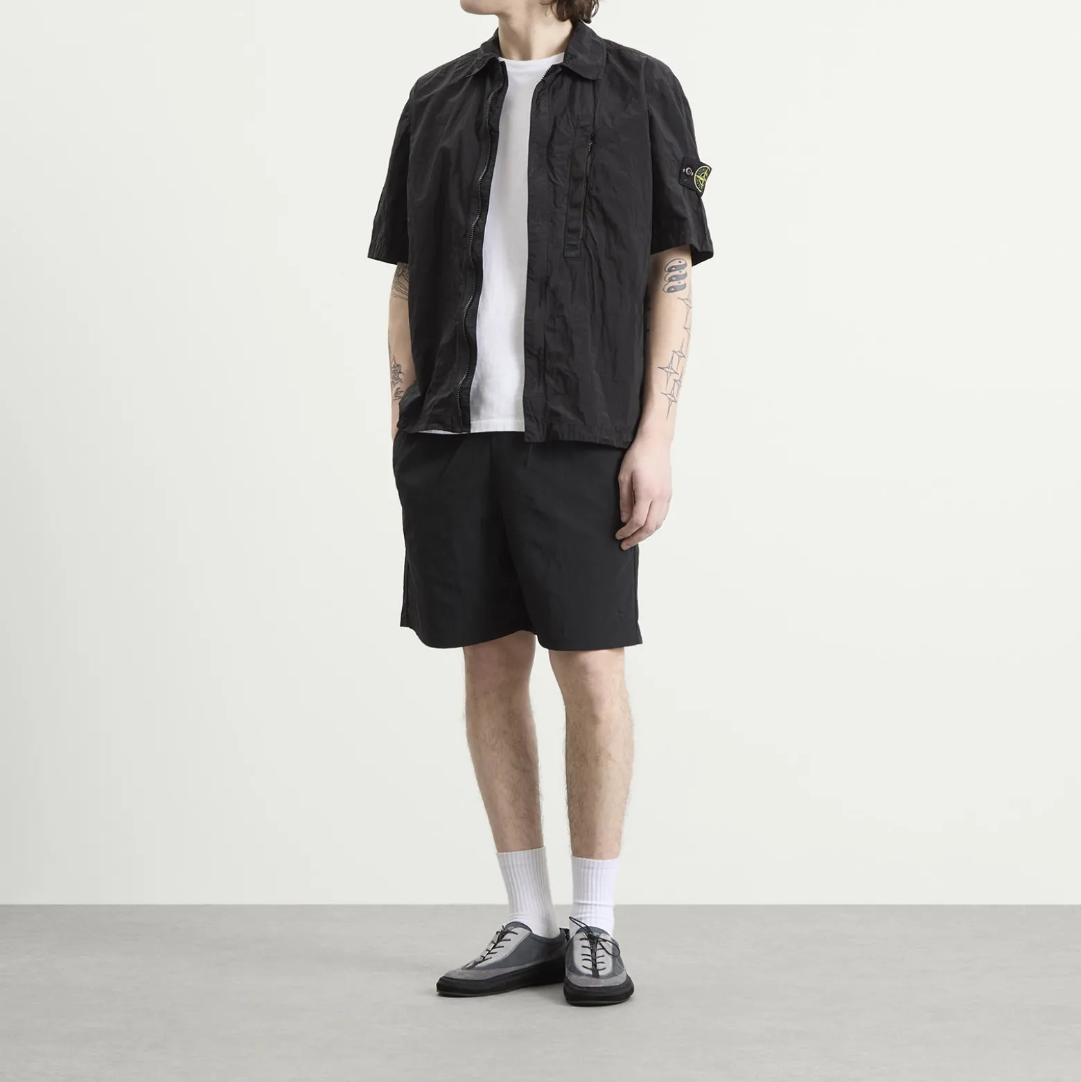 Stone Island Nylon Metal Short Sleeve Shirt