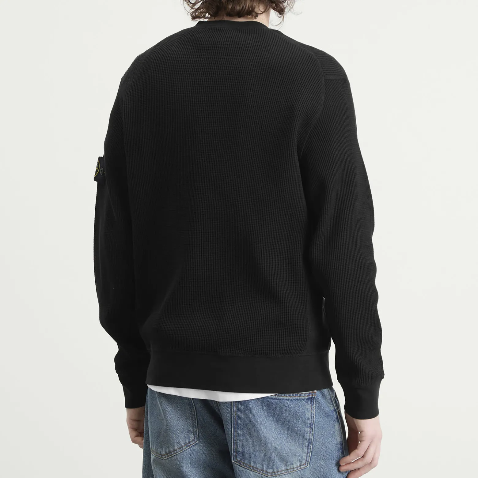 Stone Island Waffle Crew Neck Sweatshirt