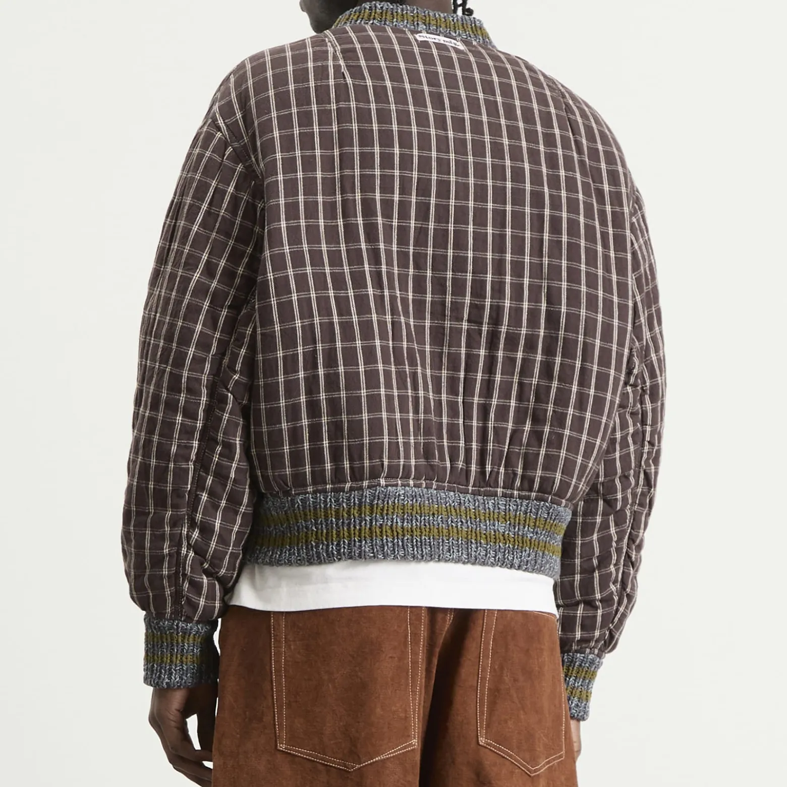 Story mfg. Hand Applique Purple Peace Seed Bomber