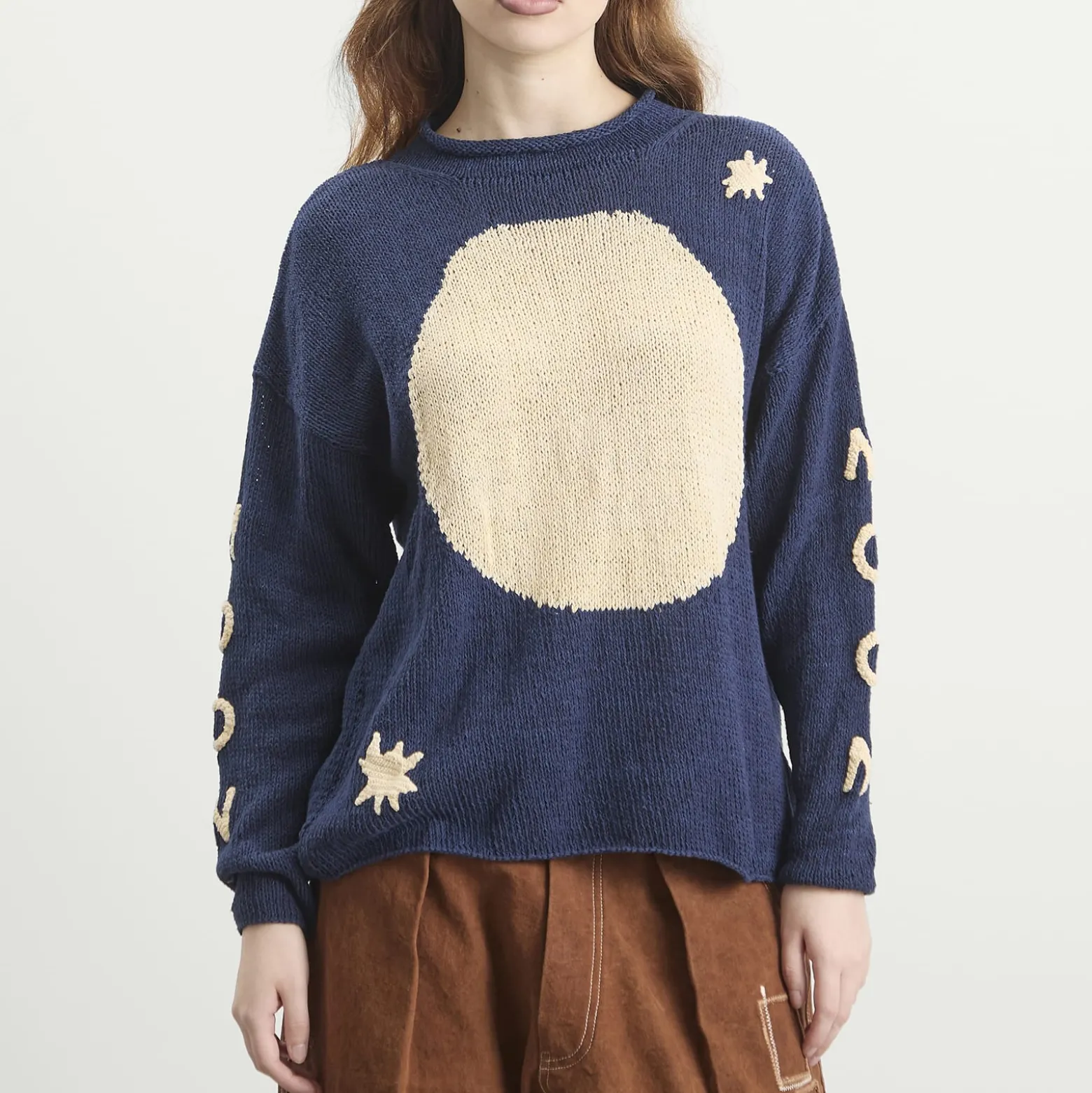 Story mfg. Hand Knit Twinsun Roll Neck