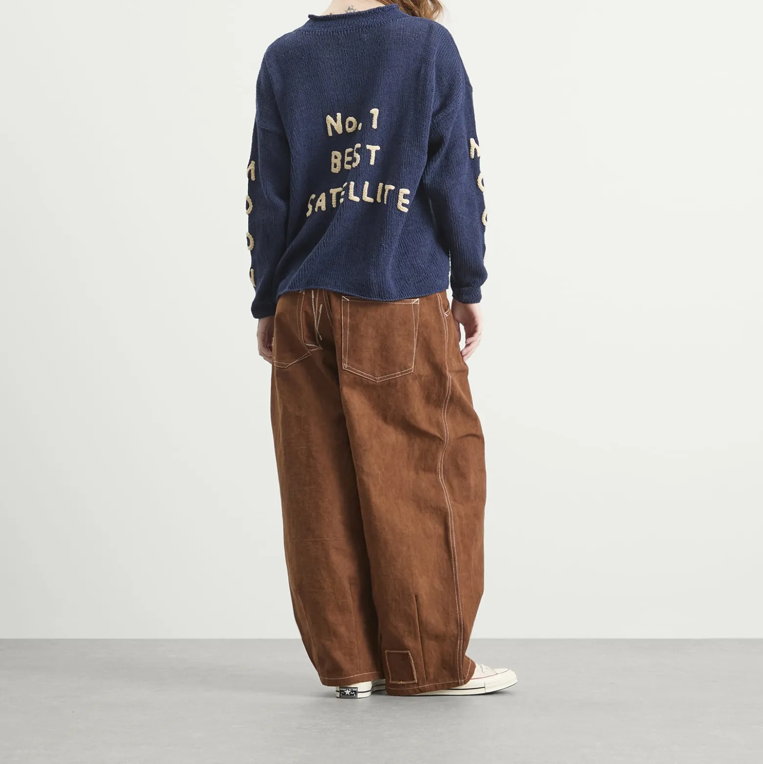 Story mfg. Hand Knit Twinsun Roll Neck