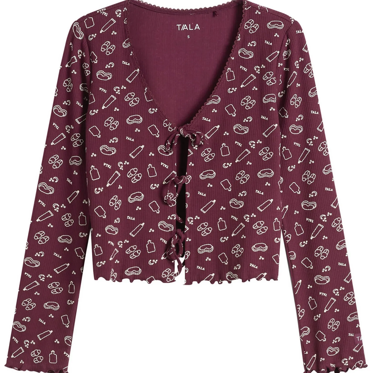 TALA Sleep Lounge Tie Cardigan
