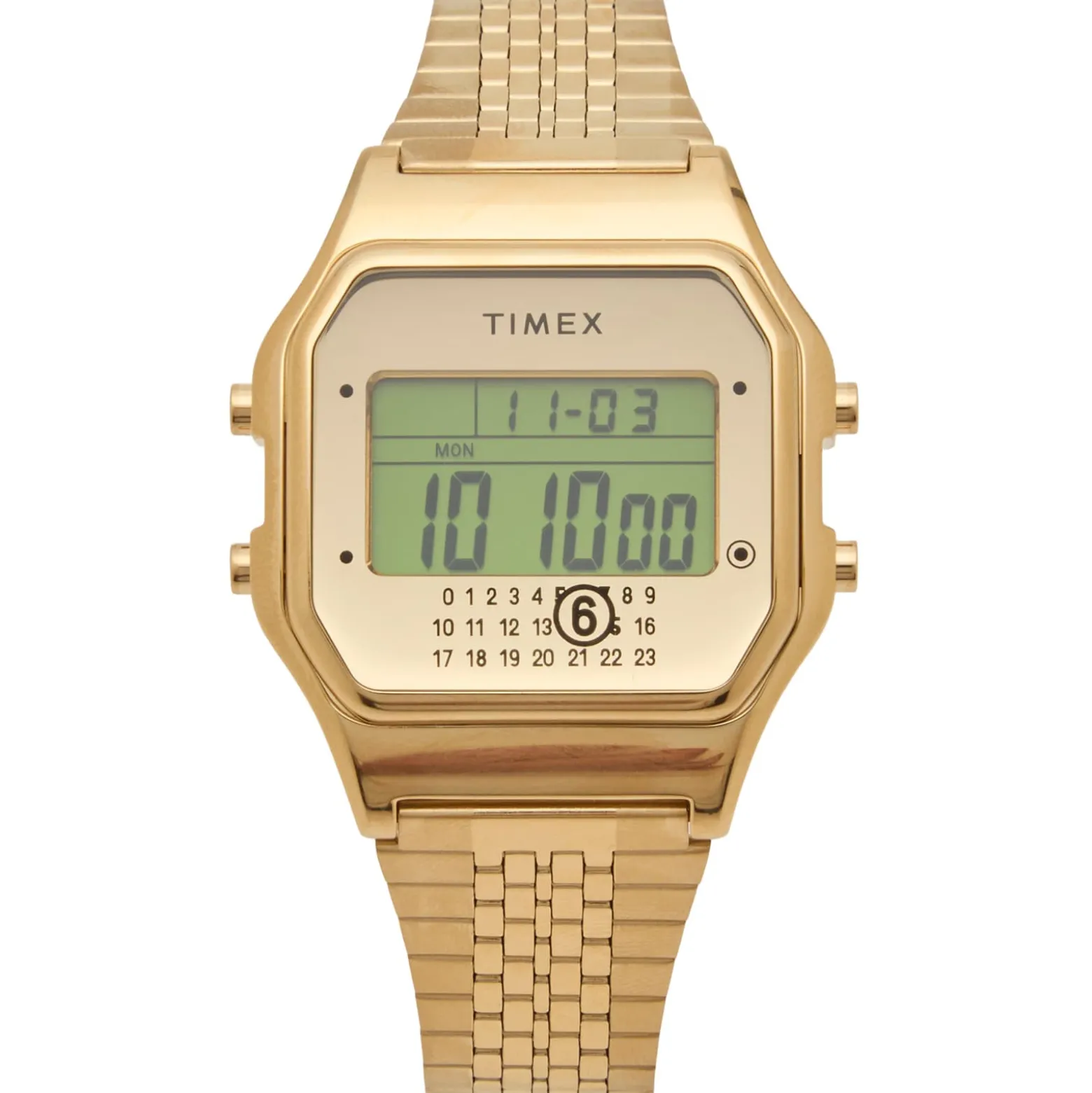 Timex x MM6 T80 Gold-Tone Watch & Bracelet