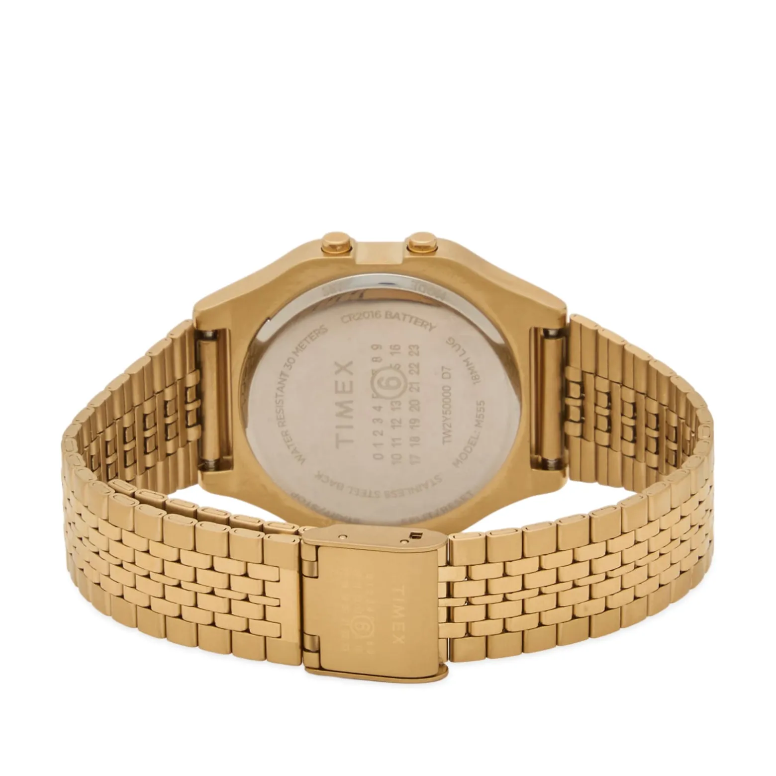 Timex x MM6 T80 Gold-Tone Watch & Bracelet