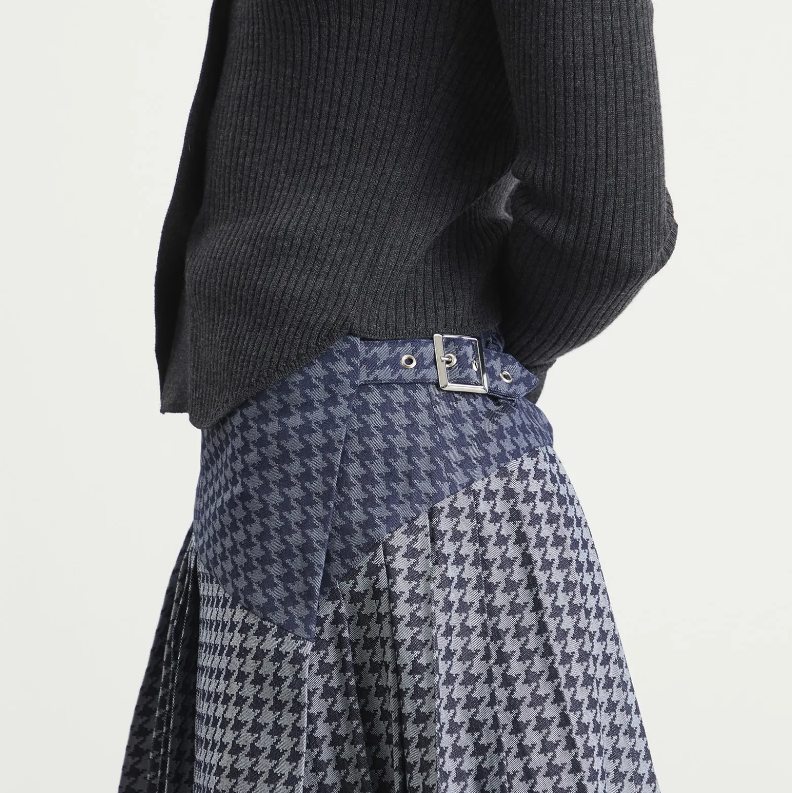Tolu Coker Kilt Skirt Mini