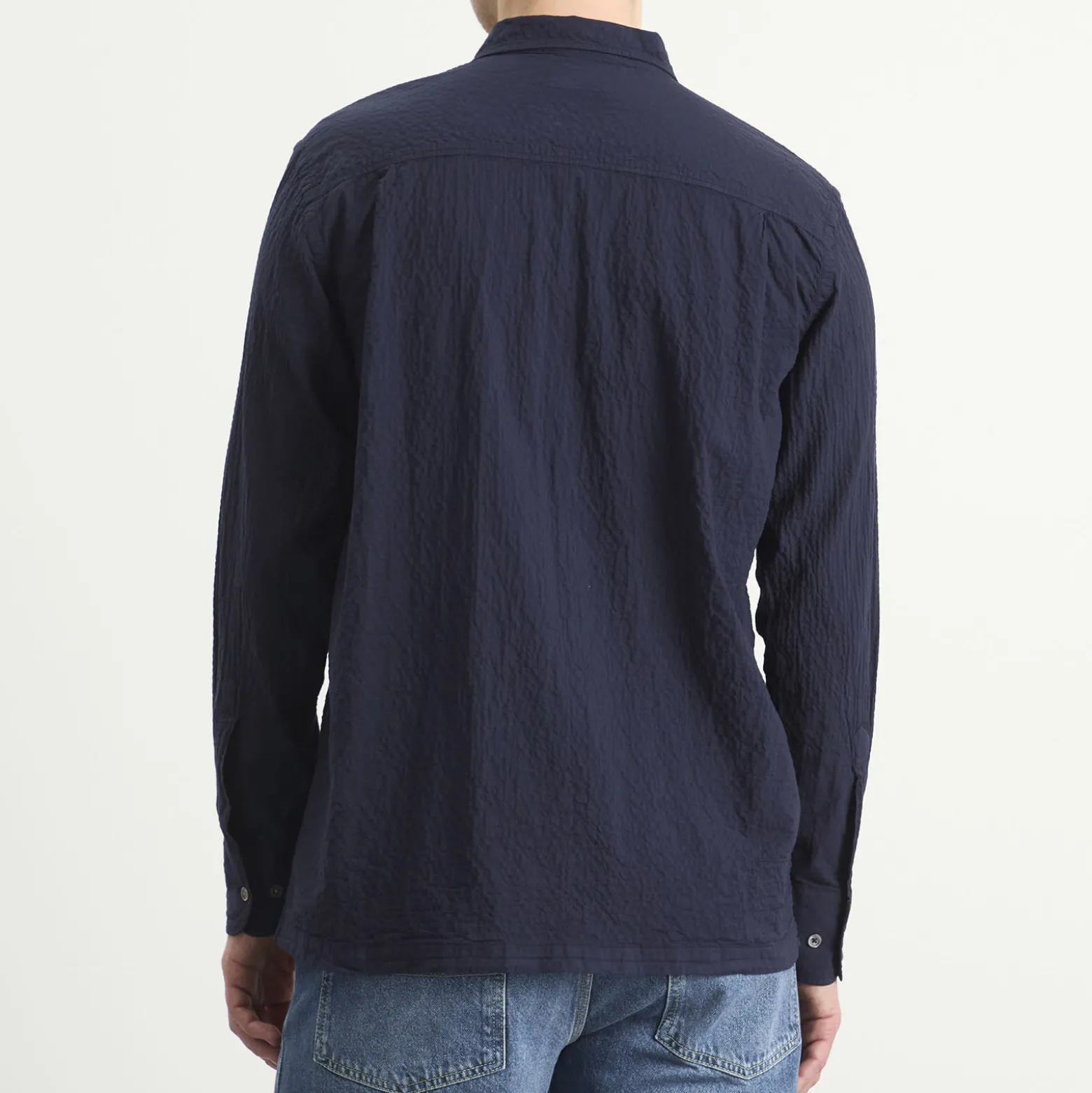 Universal Works Arten Seersucker Attendant Overshirt