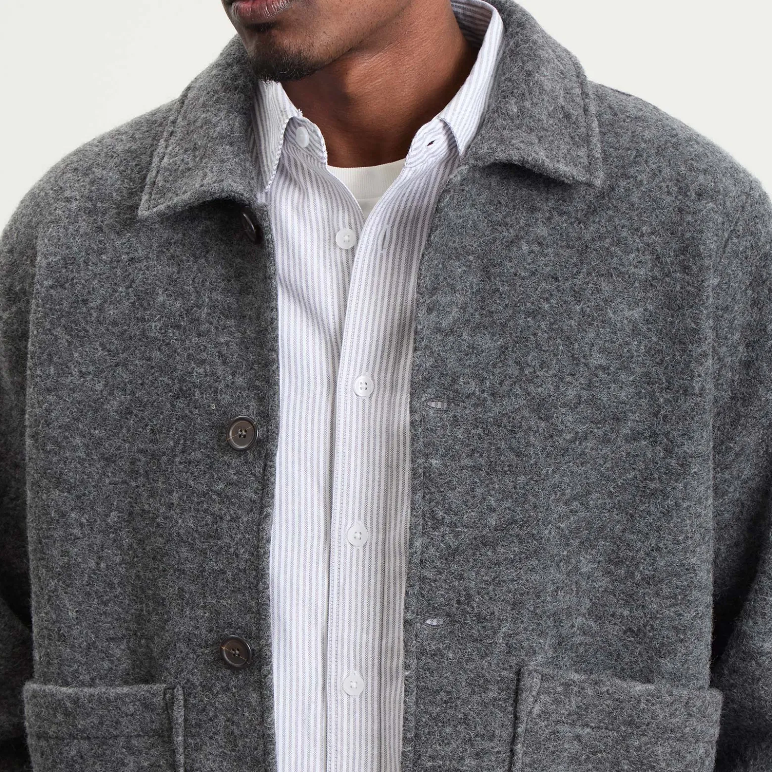 Universal Works Wool Fleece Rams Jacket